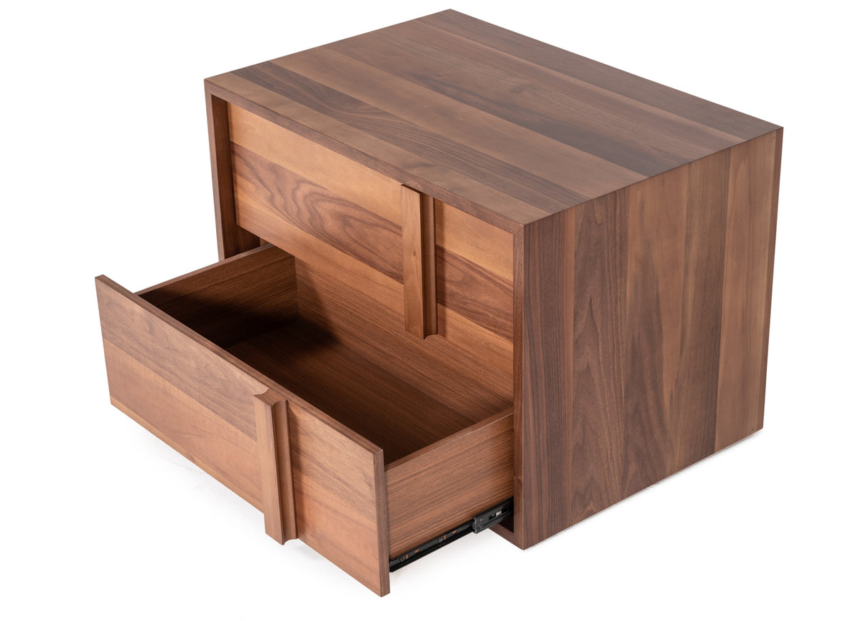 Eastern King Berlin - Modern Walnut Bedroom Set