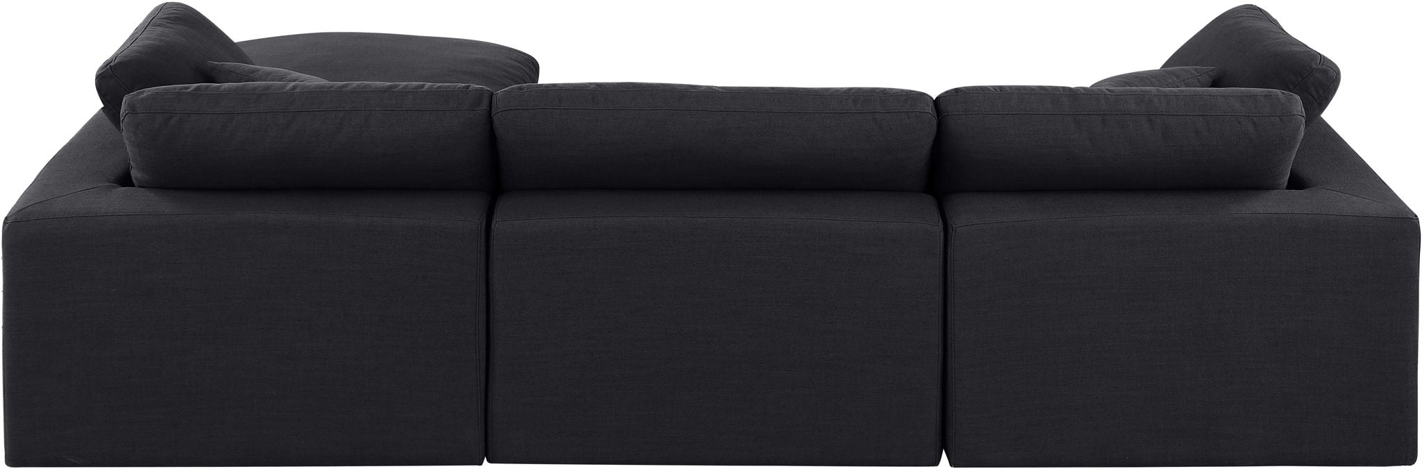 Comfy - 4 Piece Linen Fabric Modular Sectional With Chaise