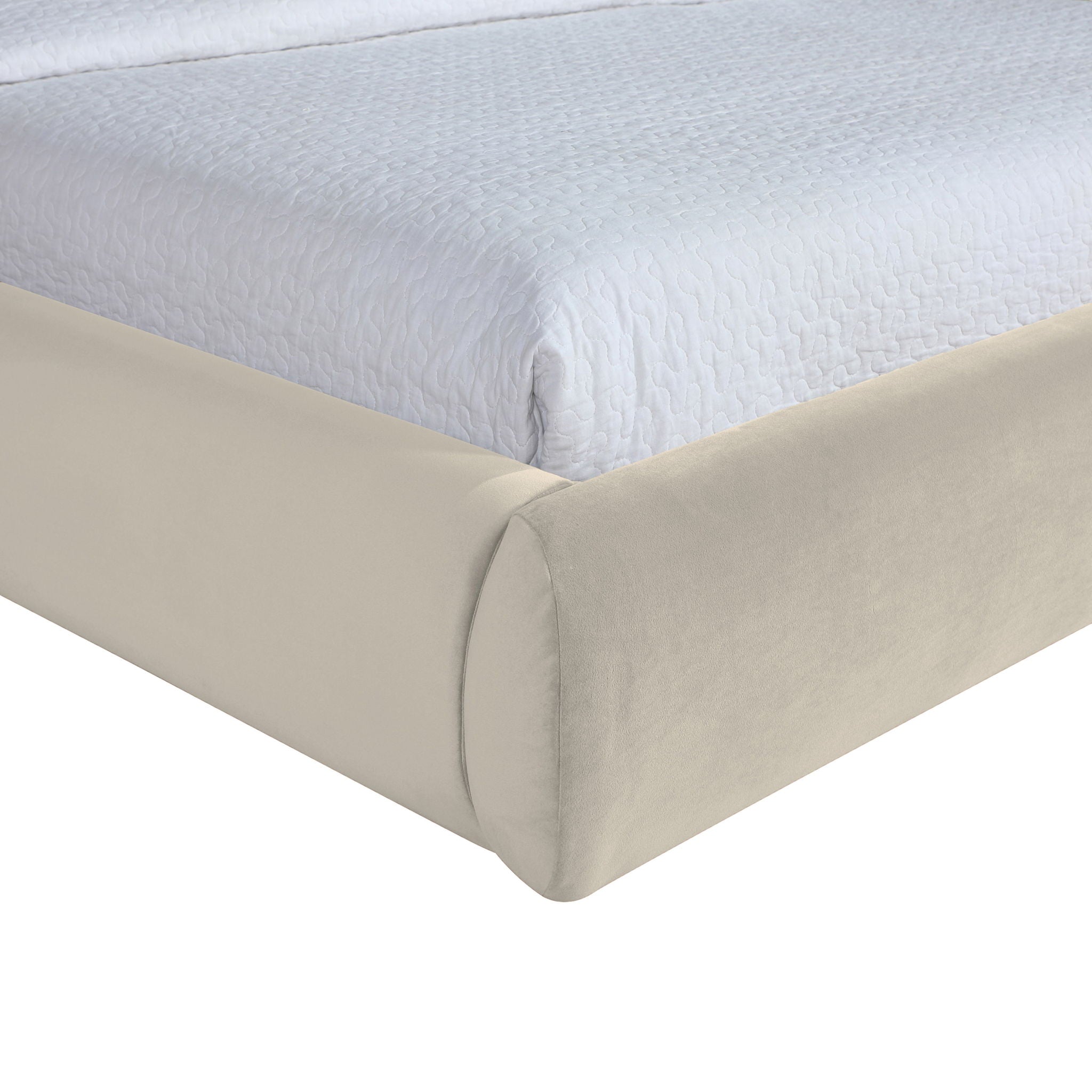 Celine - Upholstered Bed - Cream