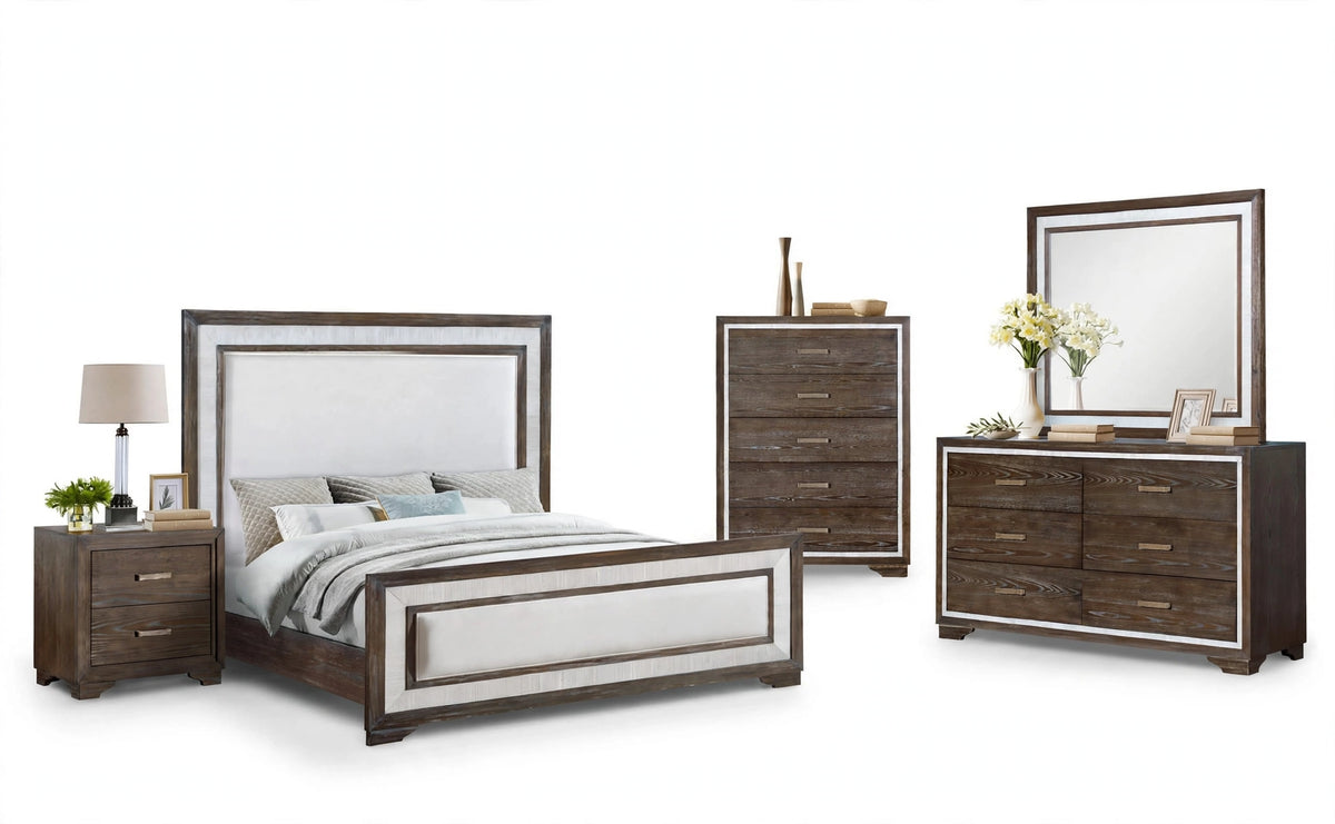 Lumina Walnut Bedroom Set