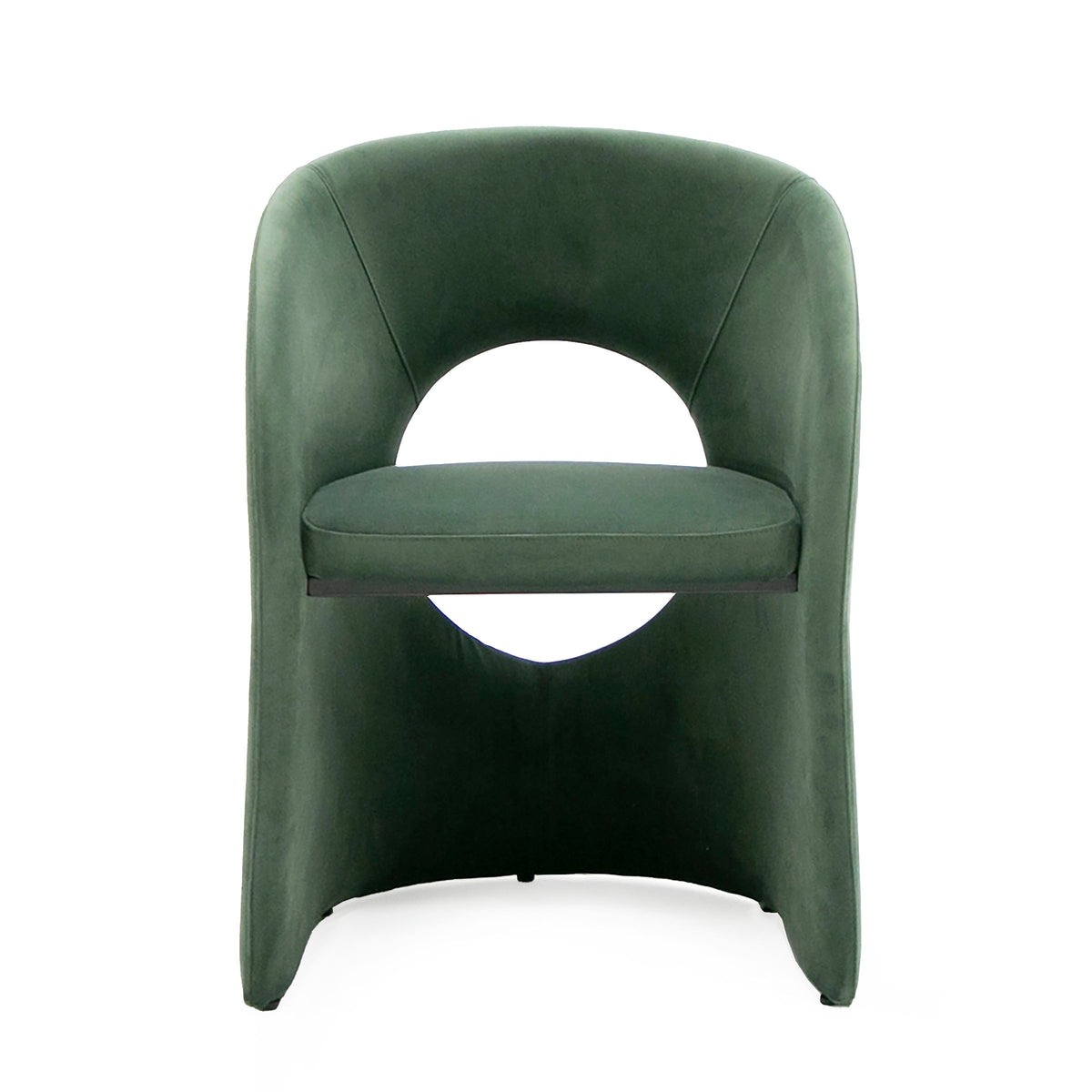 Brea - Modern Green Fabric Dining Chair