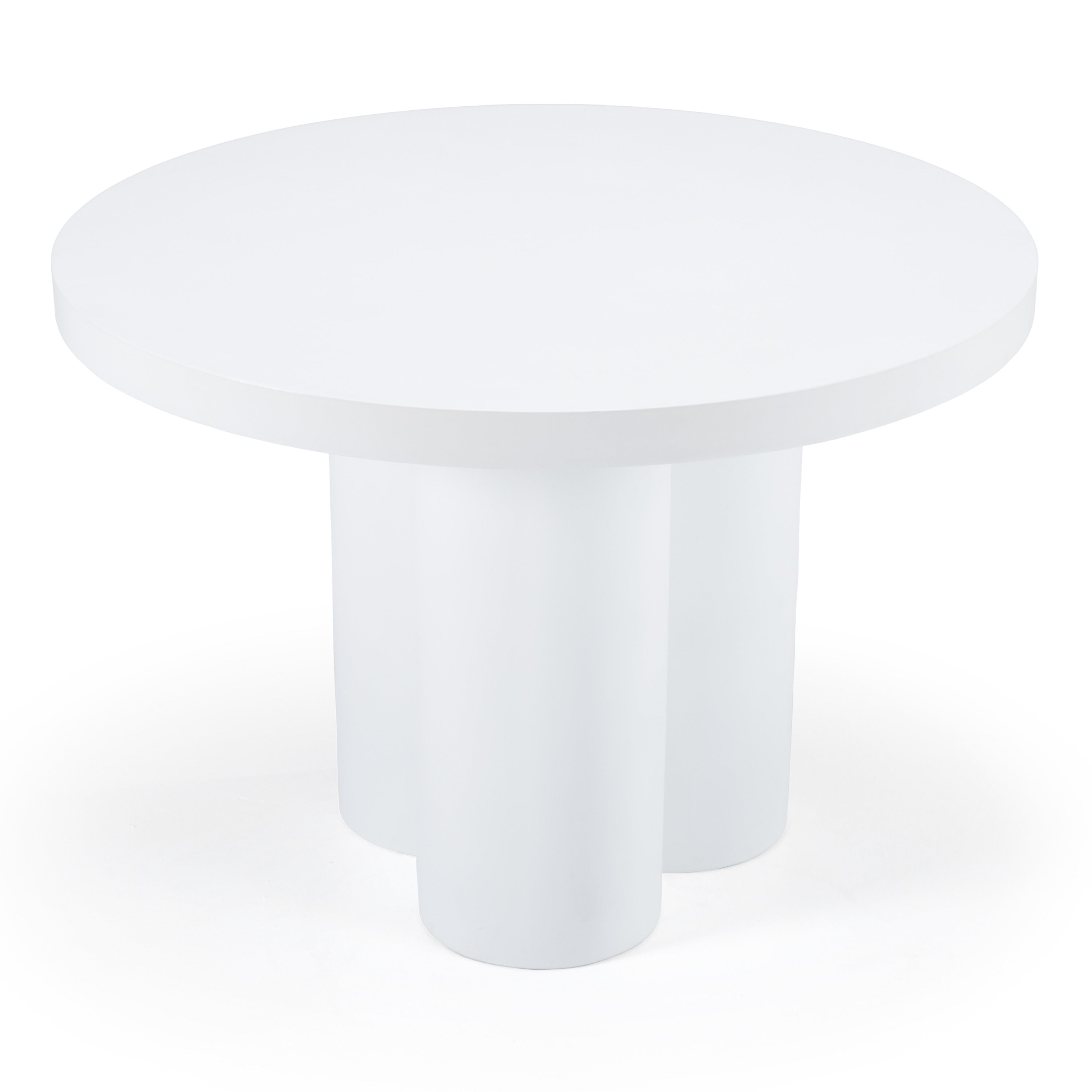 Modrest Bruni - Modern White Concrete Round Dining Table