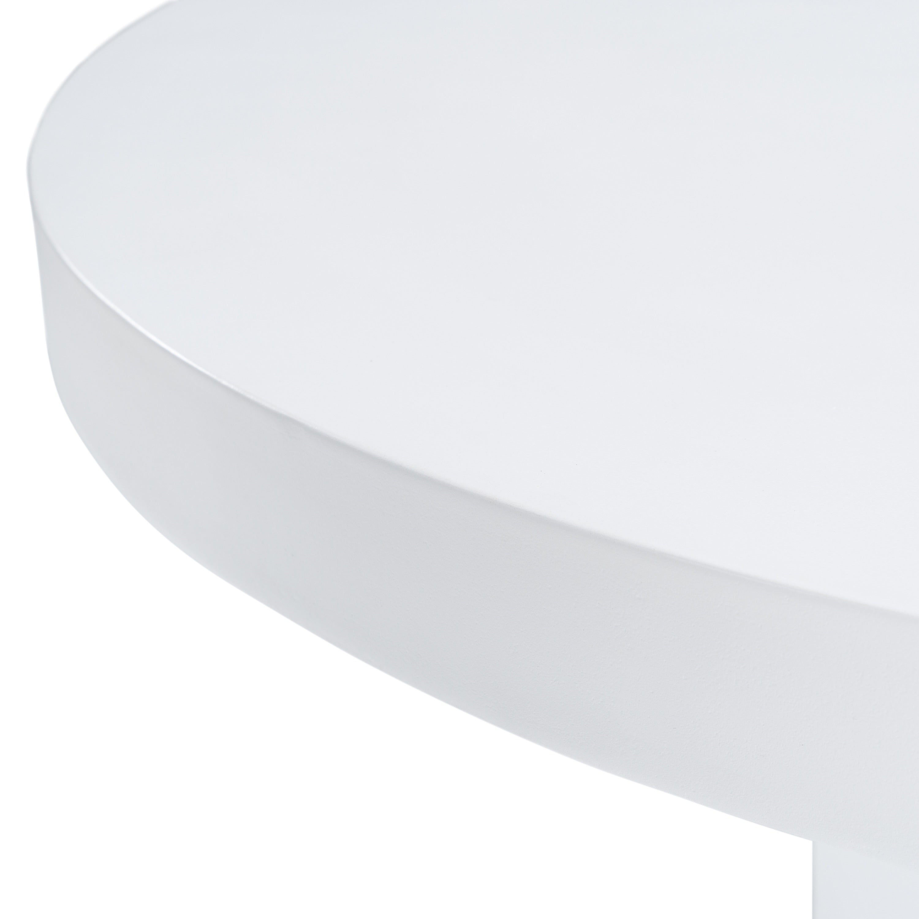 Modrest Bruni - Modern White Concrete Round Dining Table