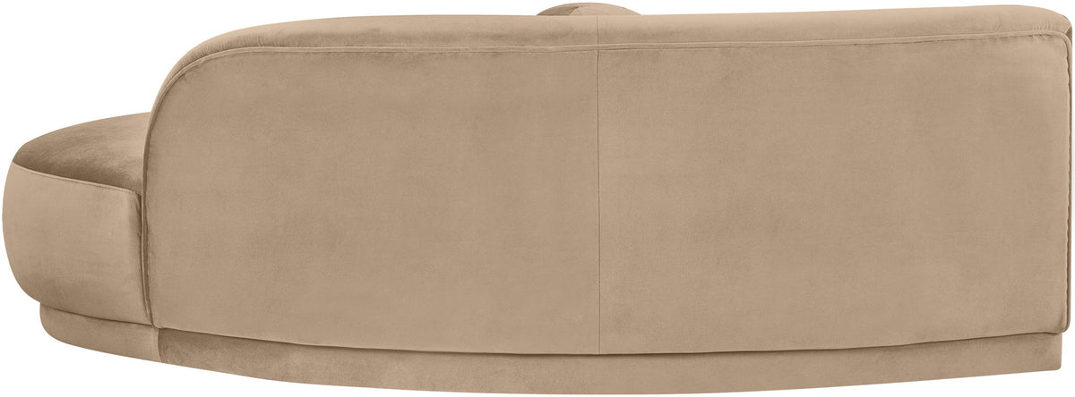 Avra - 86" Velvet Performance Fabric Upholstered Sofa