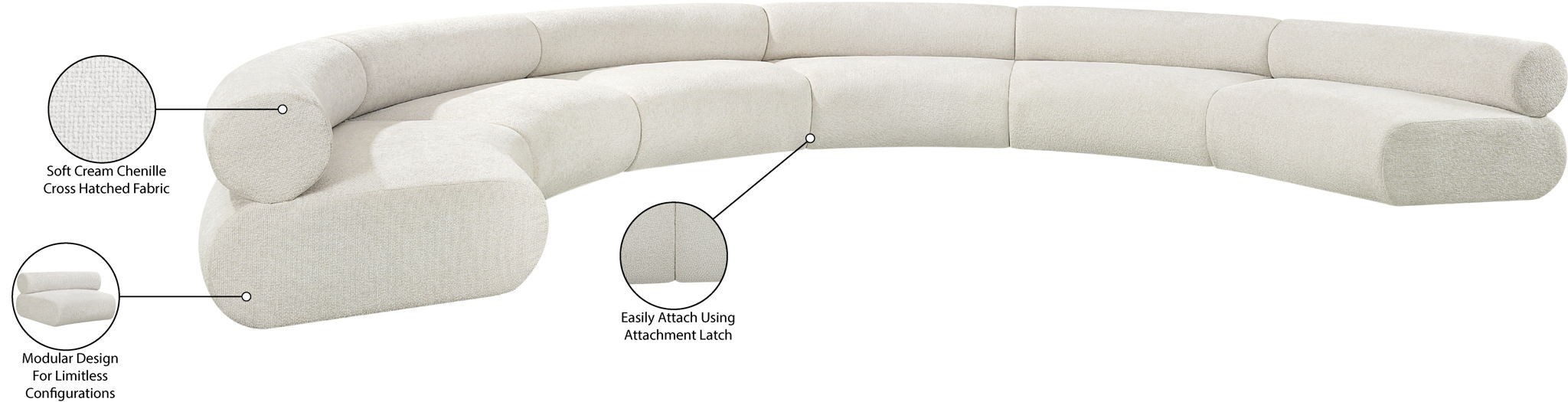 Bale - 6 Piece U-Shaped Modular Sofa