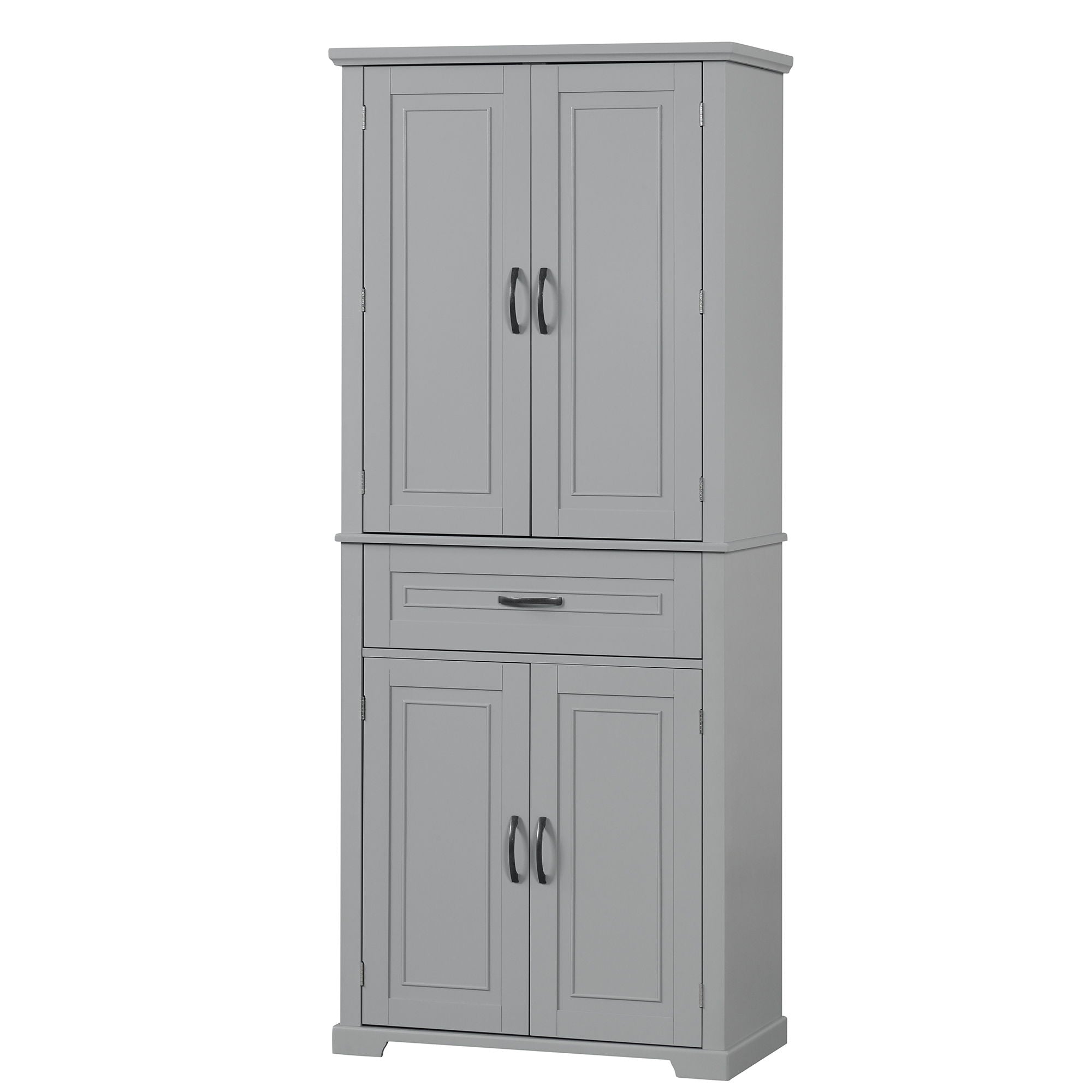 Bathroom Storage Cabinet With Doors And Drawer, Adjustable Shelf