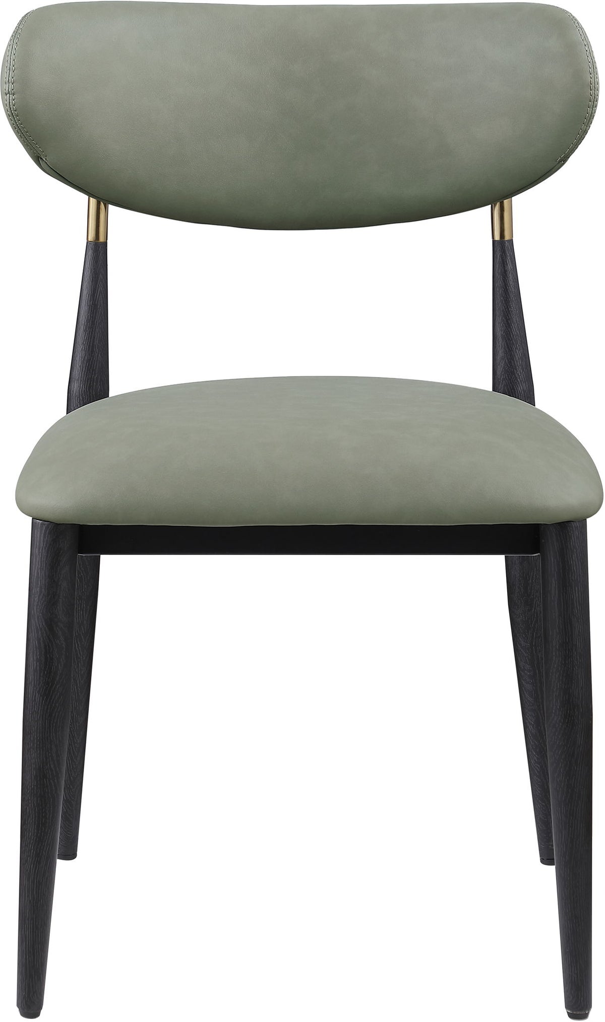 Ronda - Vegan Leather Upholstered Dining Side Chair - Black Legs