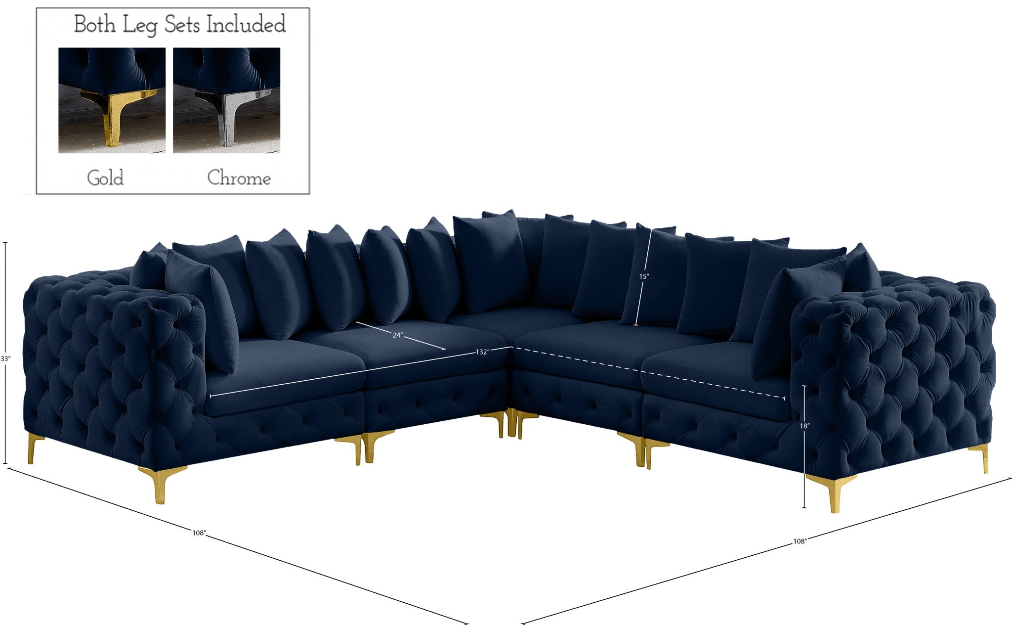 Tremblay - 5 Piece Modular Sectional