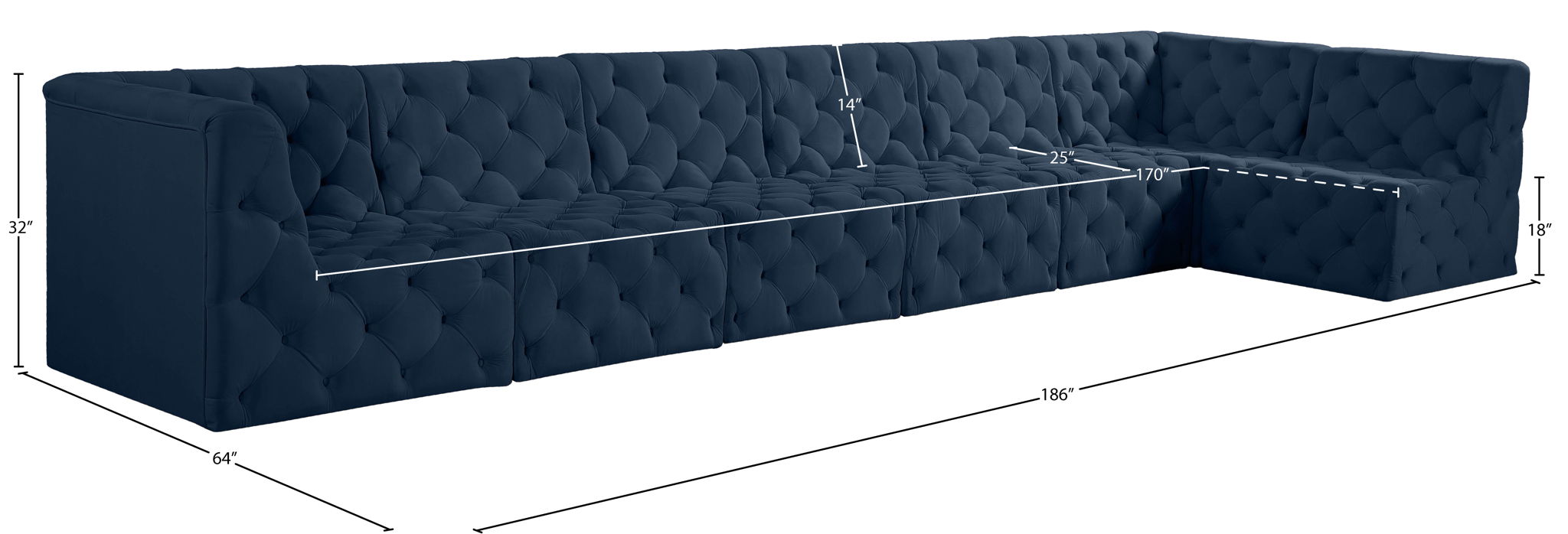 Tuft - 7 Piece Modular Sectional