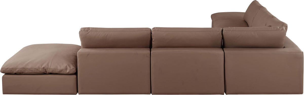Comfy - 7 Piece Faux Leather Modular Corner Sectional
