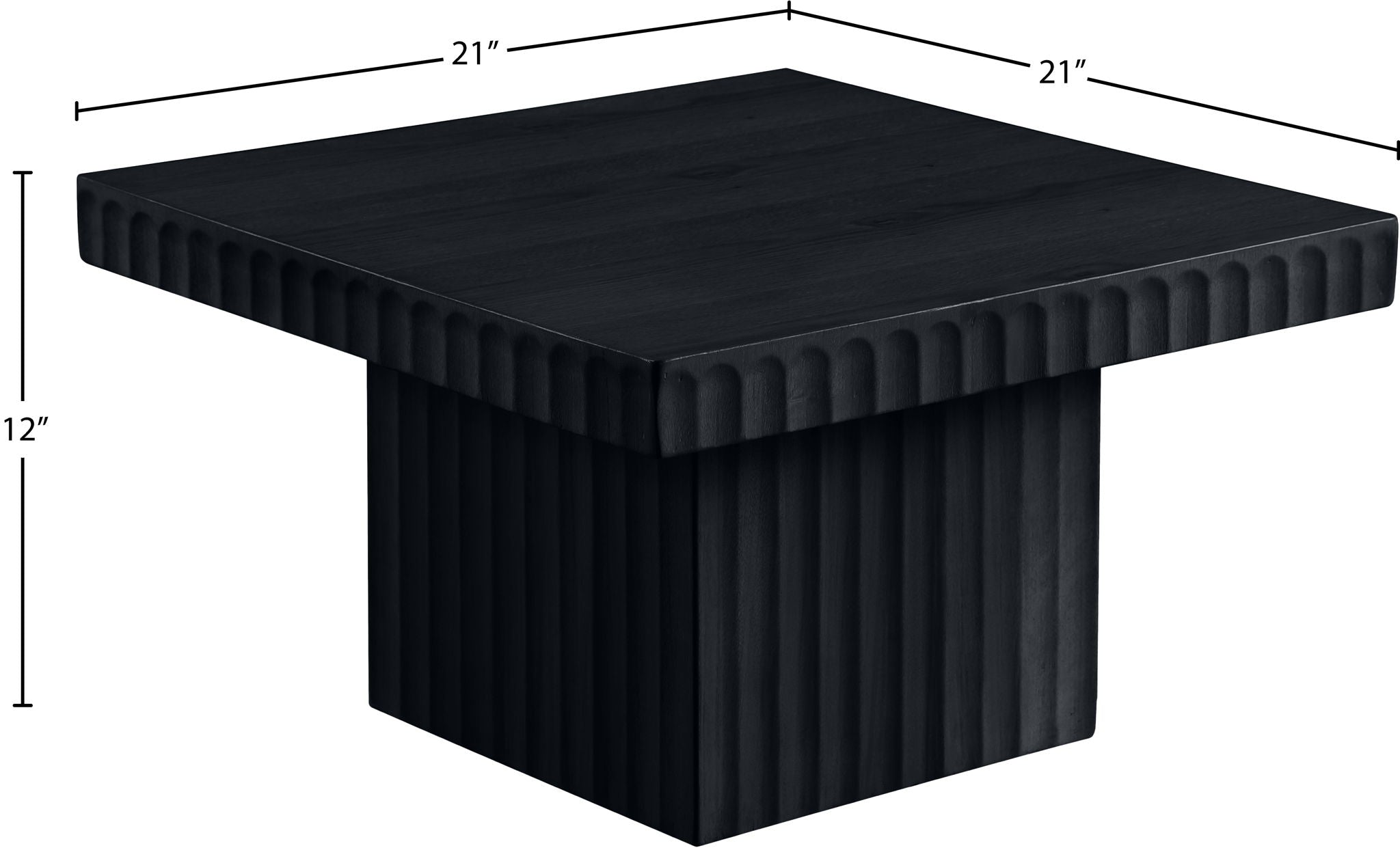 Spencer - 12" Oak Veneer Coffee Table