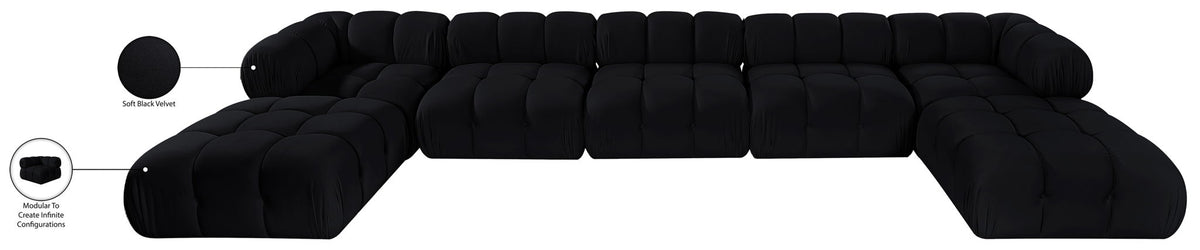 Orin - 7 Piece Modular Sectional (3 Modular Chairs, 2 Corner Chairs & 2 Ottomans)