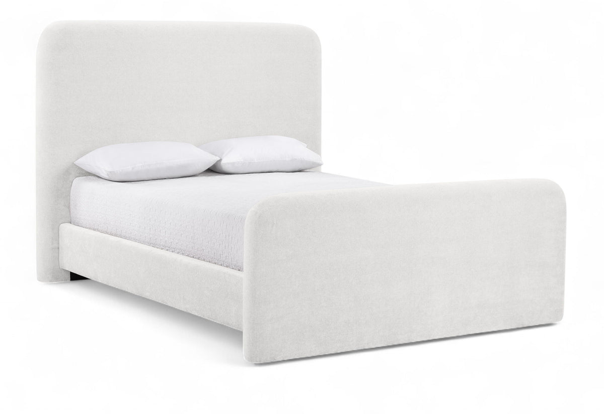 Fira - Chenille Fabric Upholstered Bed