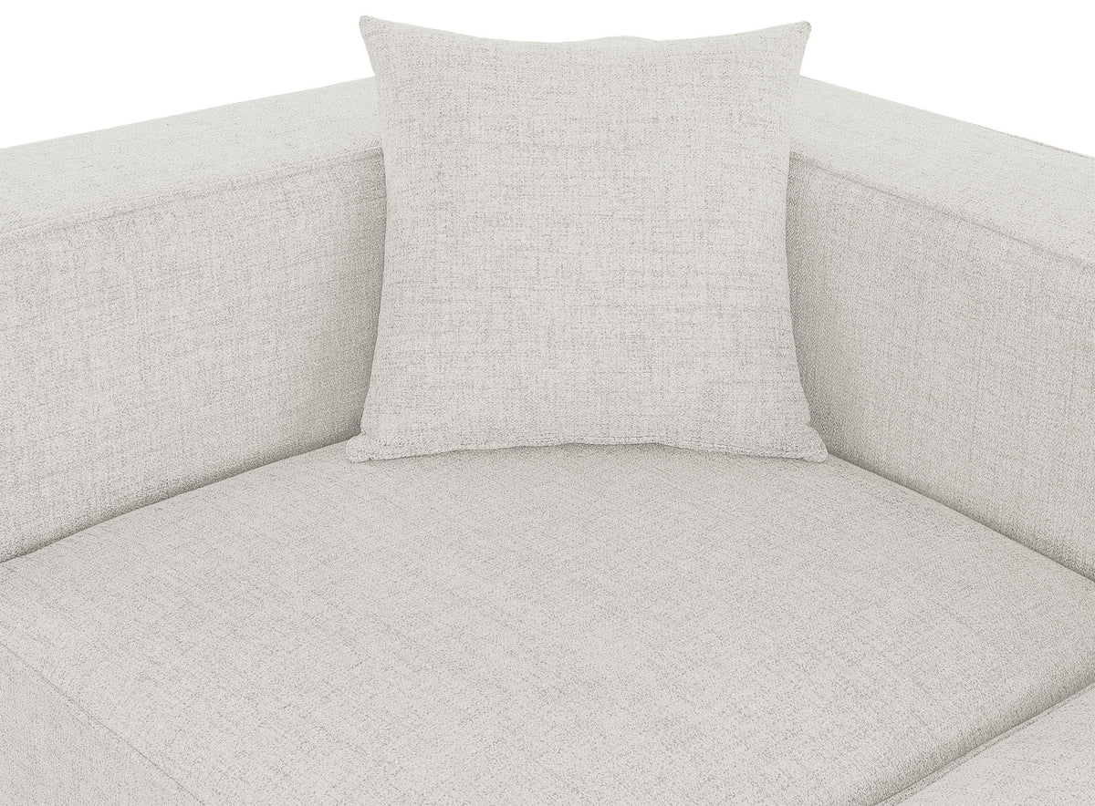 Cube - Linen 4 Piece Modular Corner Sectional