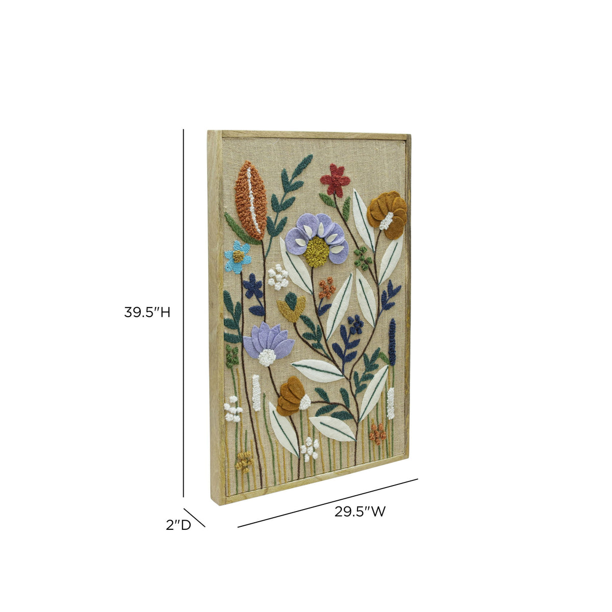 Muro - "Sprout" Embroidered Wall Art
