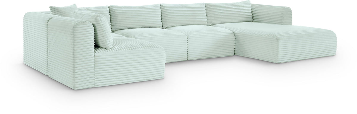 Shaggy - 5 Piece Modular U-Shaped Sectional
