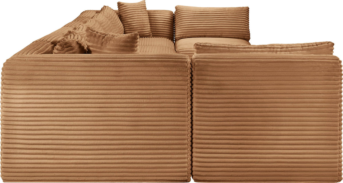 Shaggy - Fabric 8 Piece Modular U-Shaped Armless Sectional