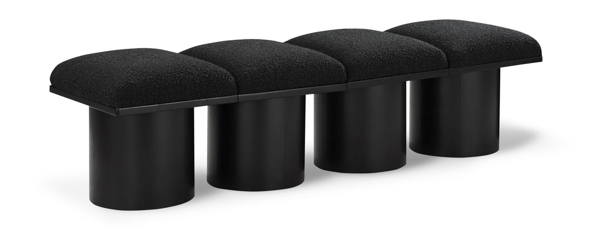 Pavilion - 4 Piece Modular Bench With Black Base