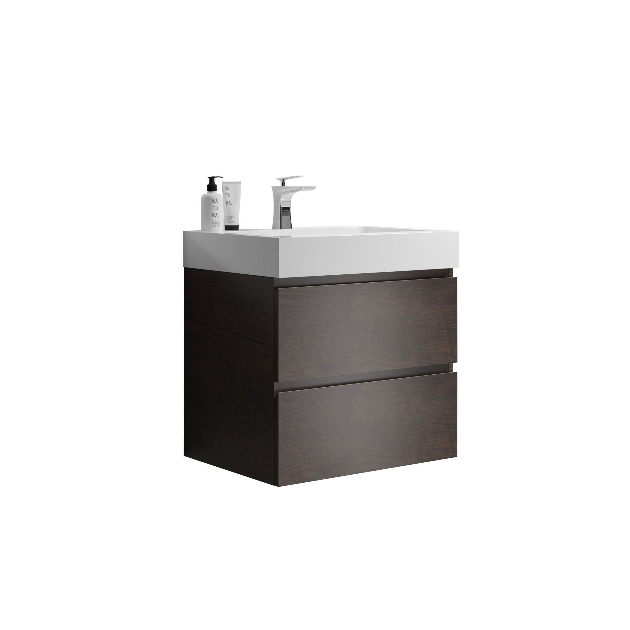 Alice - Bathroom Vanity Wall Mounted With Sink, Large Storage