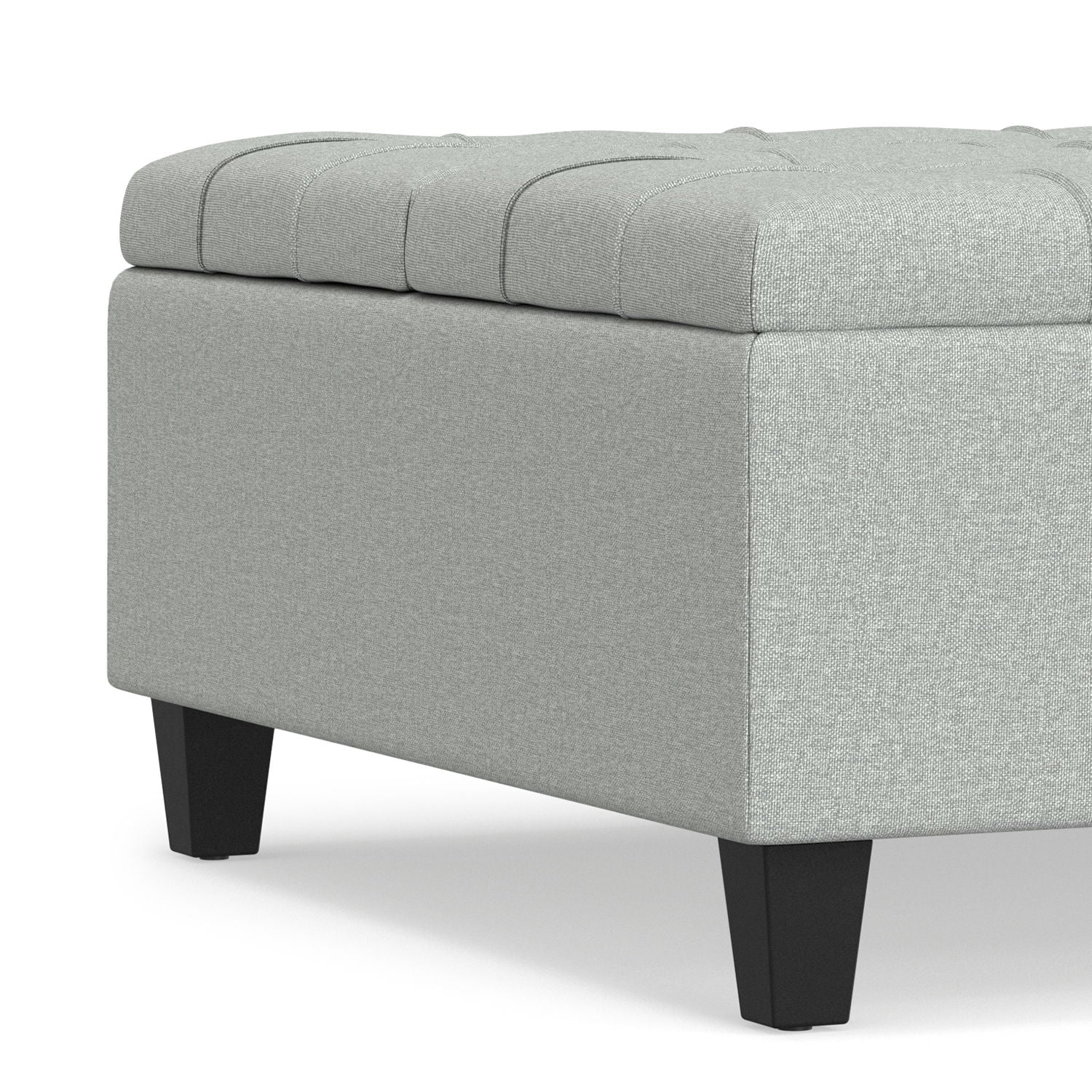 Harrison - Coffee Table Storage Ottoman Lift Top - Stone Gray