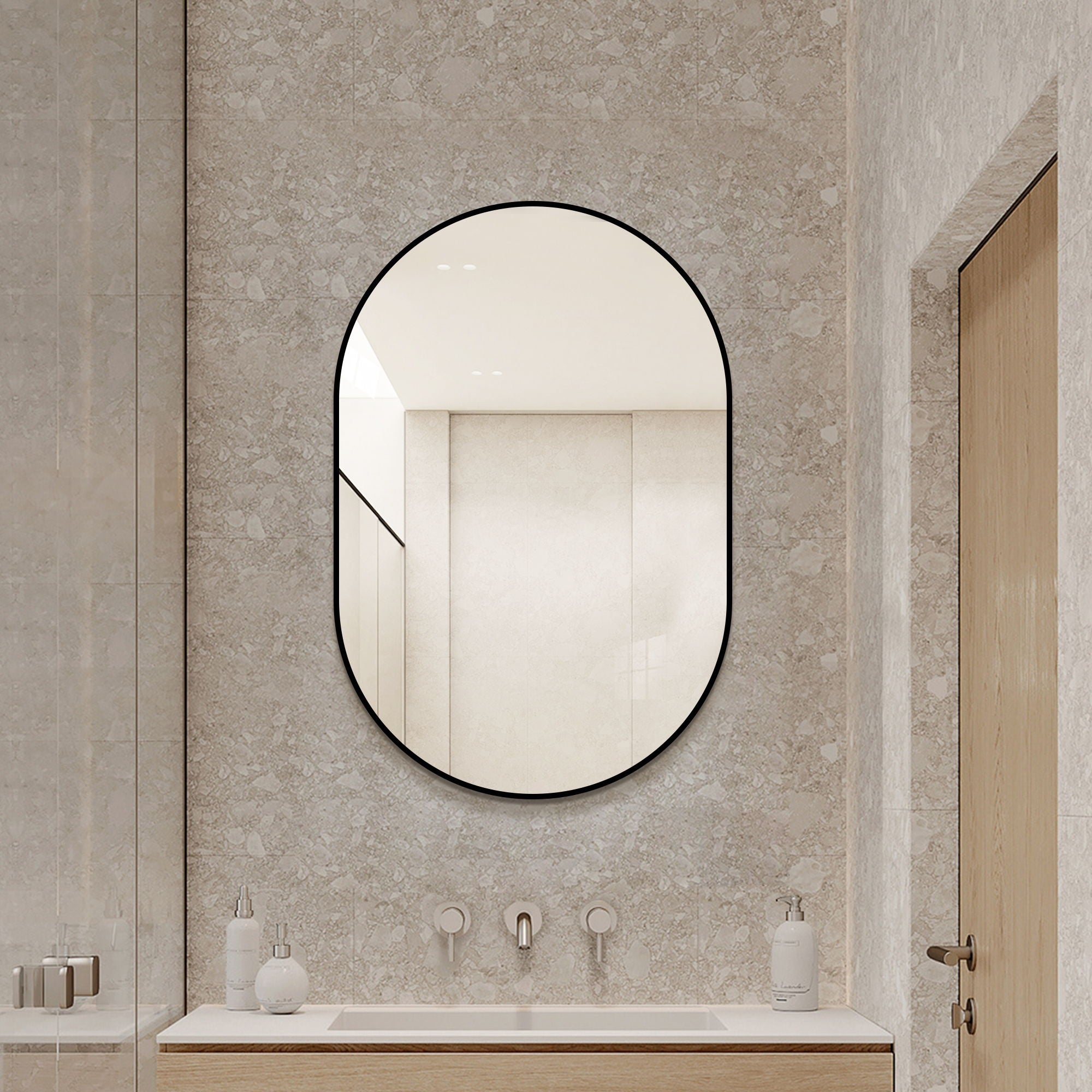 Modern Framed Bathroom Vanity Mirror