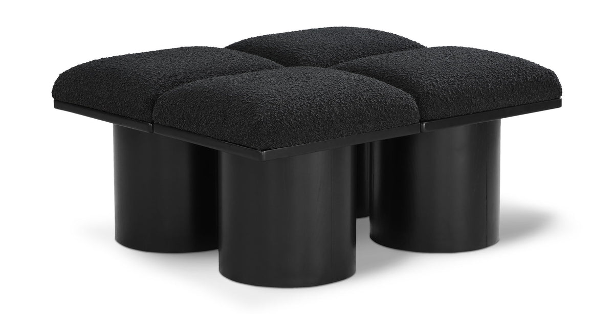 Pavilion - 4 Piece Modular Bench With Black Base