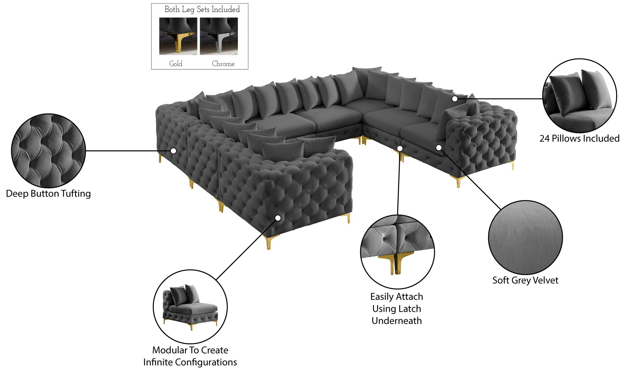 Tremblay - 8 Piece Modular Sectional