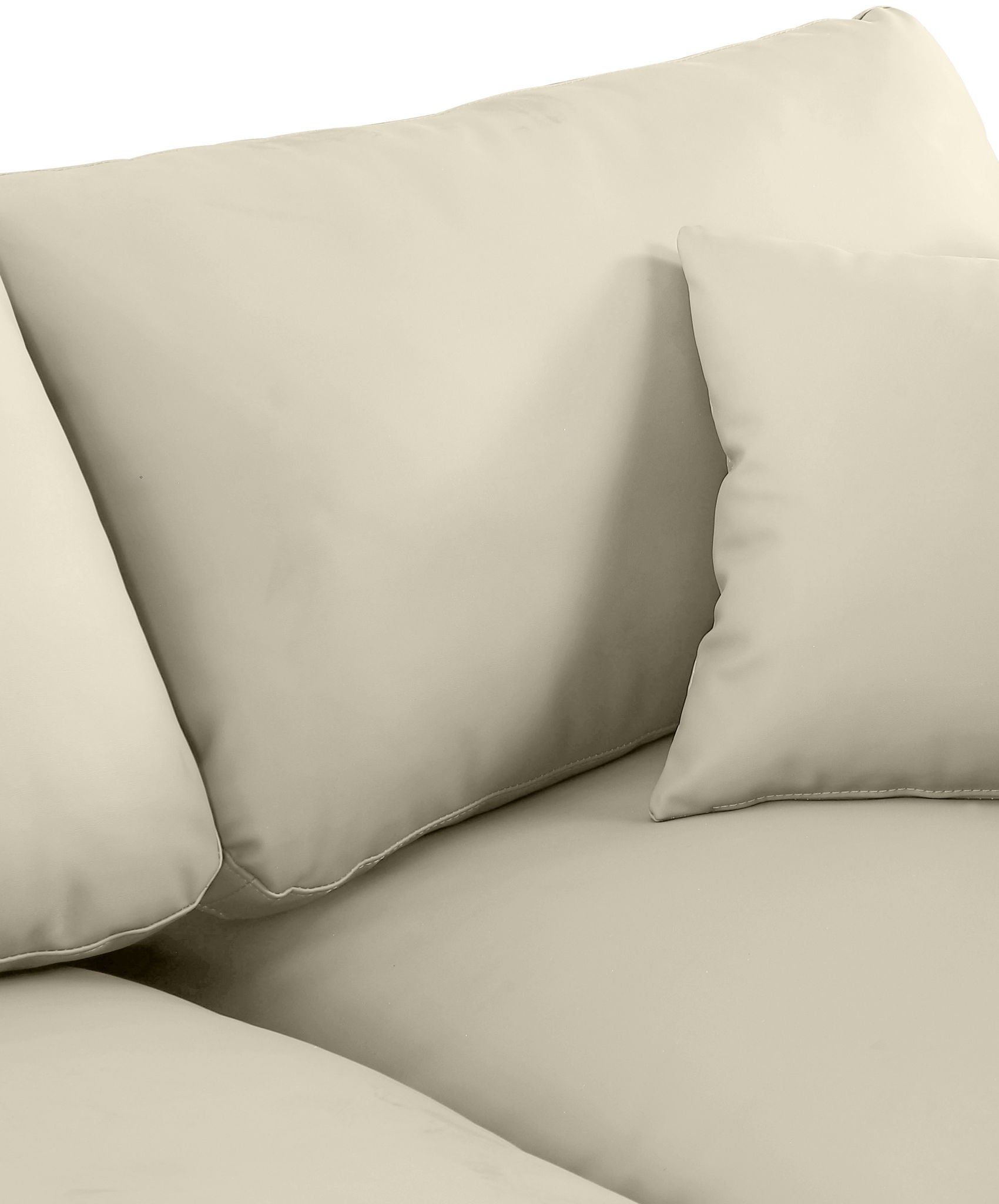 Comfy - 6 Piece Faux Leather Modular Sectional