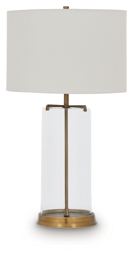 Gizeh - Glass Table Lamp - Clear / Gold Finish