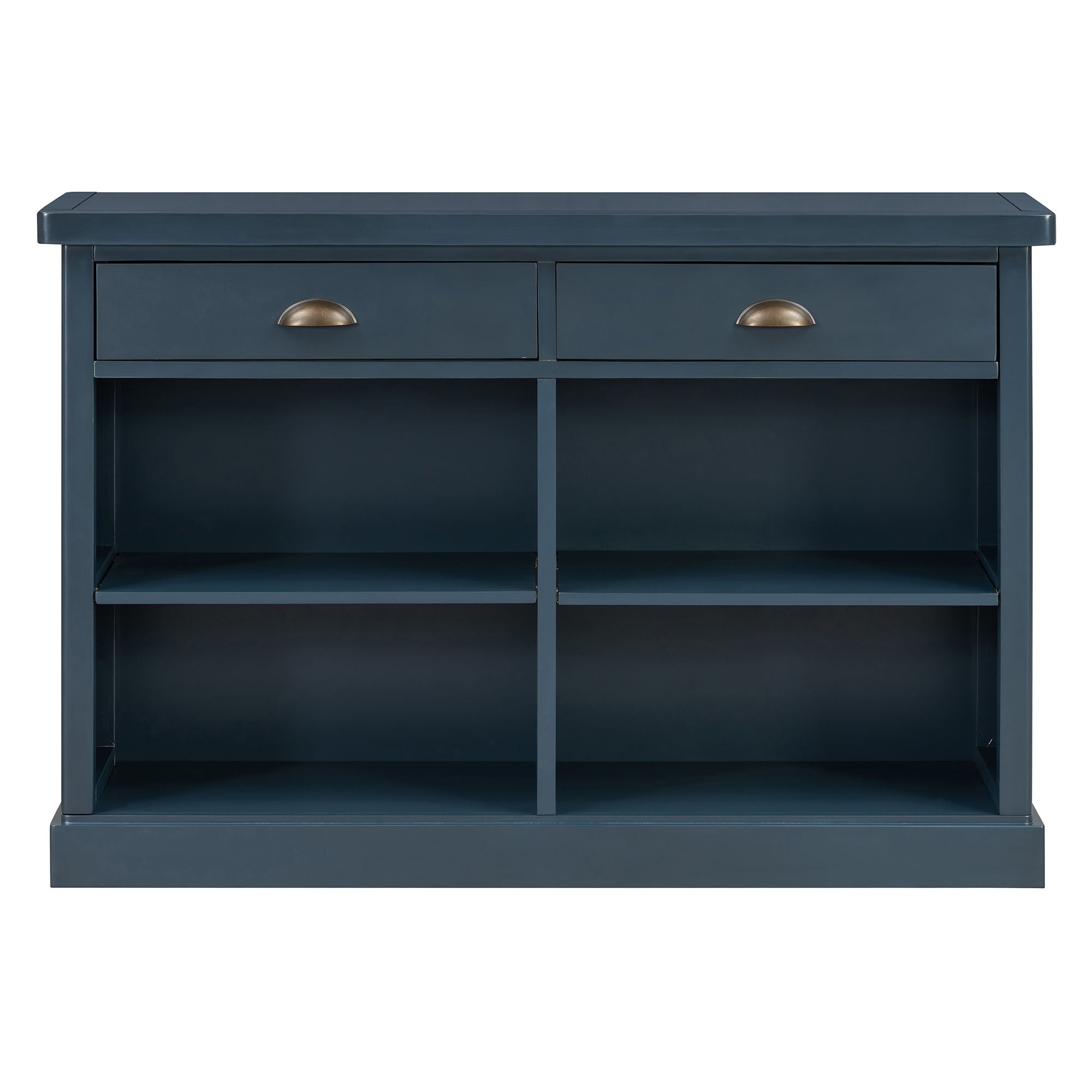 Console Table With 2 Drawers And Open Shelves