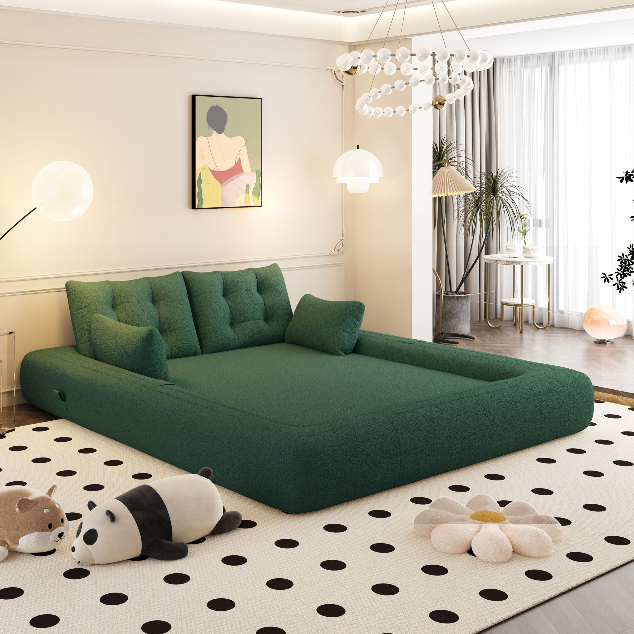 Human Dog Bed, Multi Functional Foldable Sofa Bed, 3 In 1