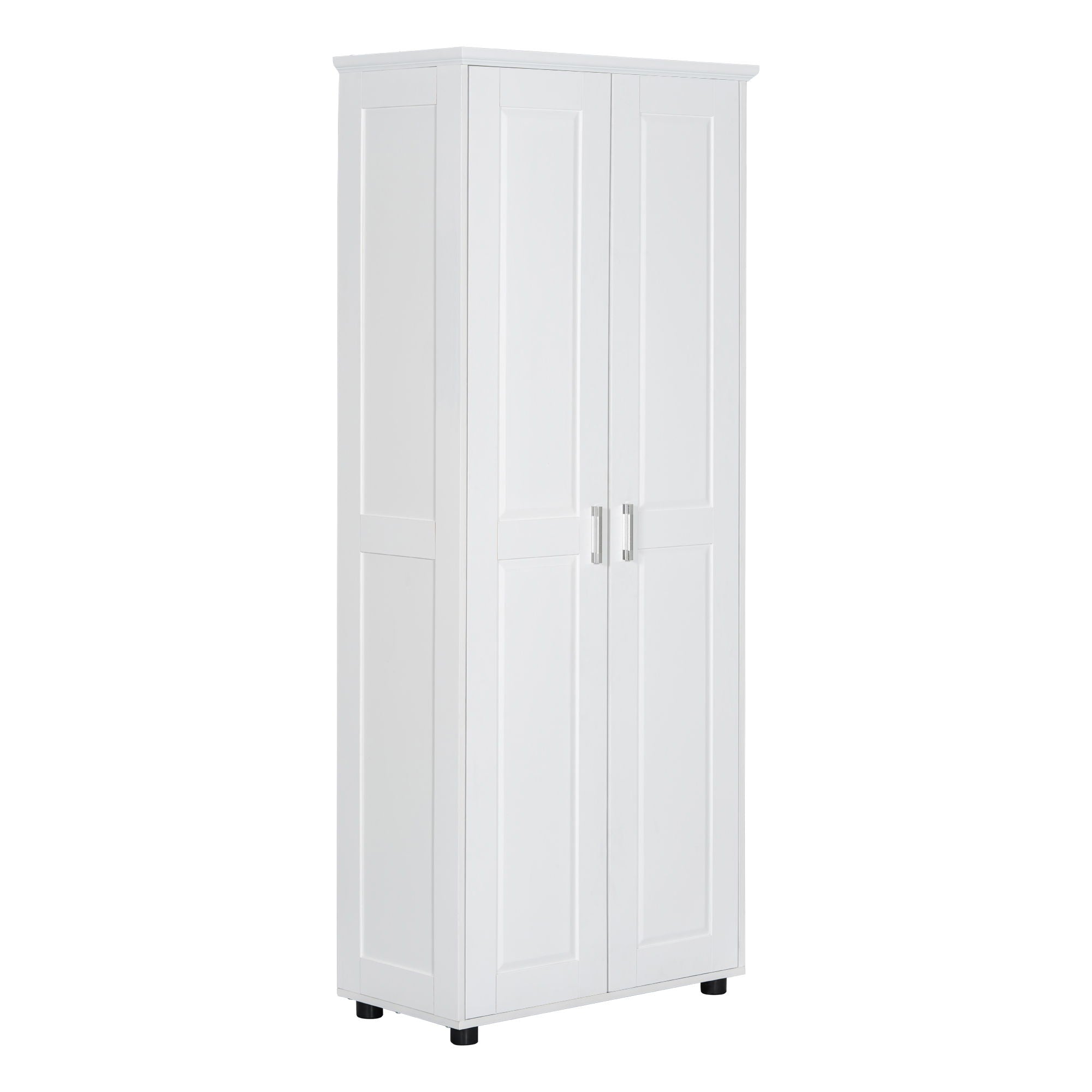 Storage Cabinet With Adjustable Shelves, 2 Doors, Rectangle Design For Bathroom