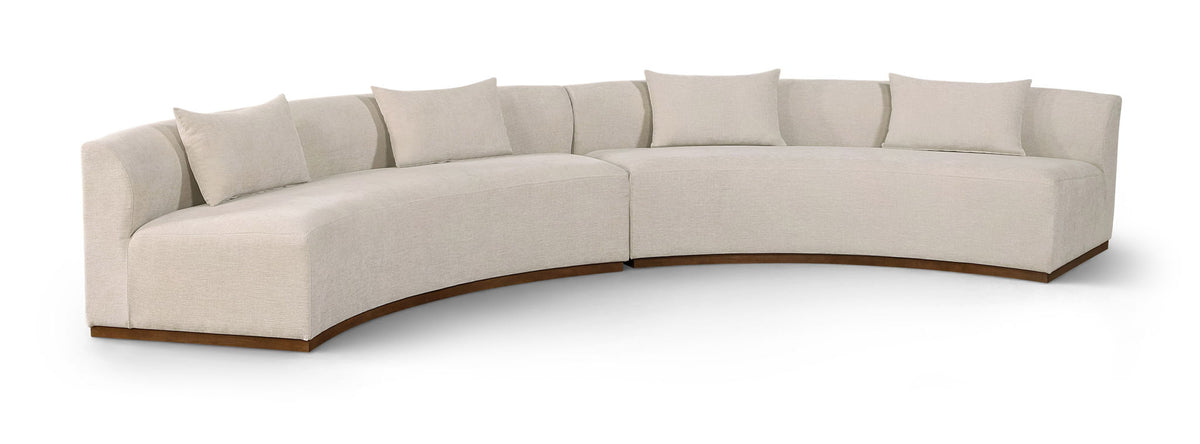 Avanti - 182.5" Chenille Fabric Upholstered 2 Piece Modular Sectional