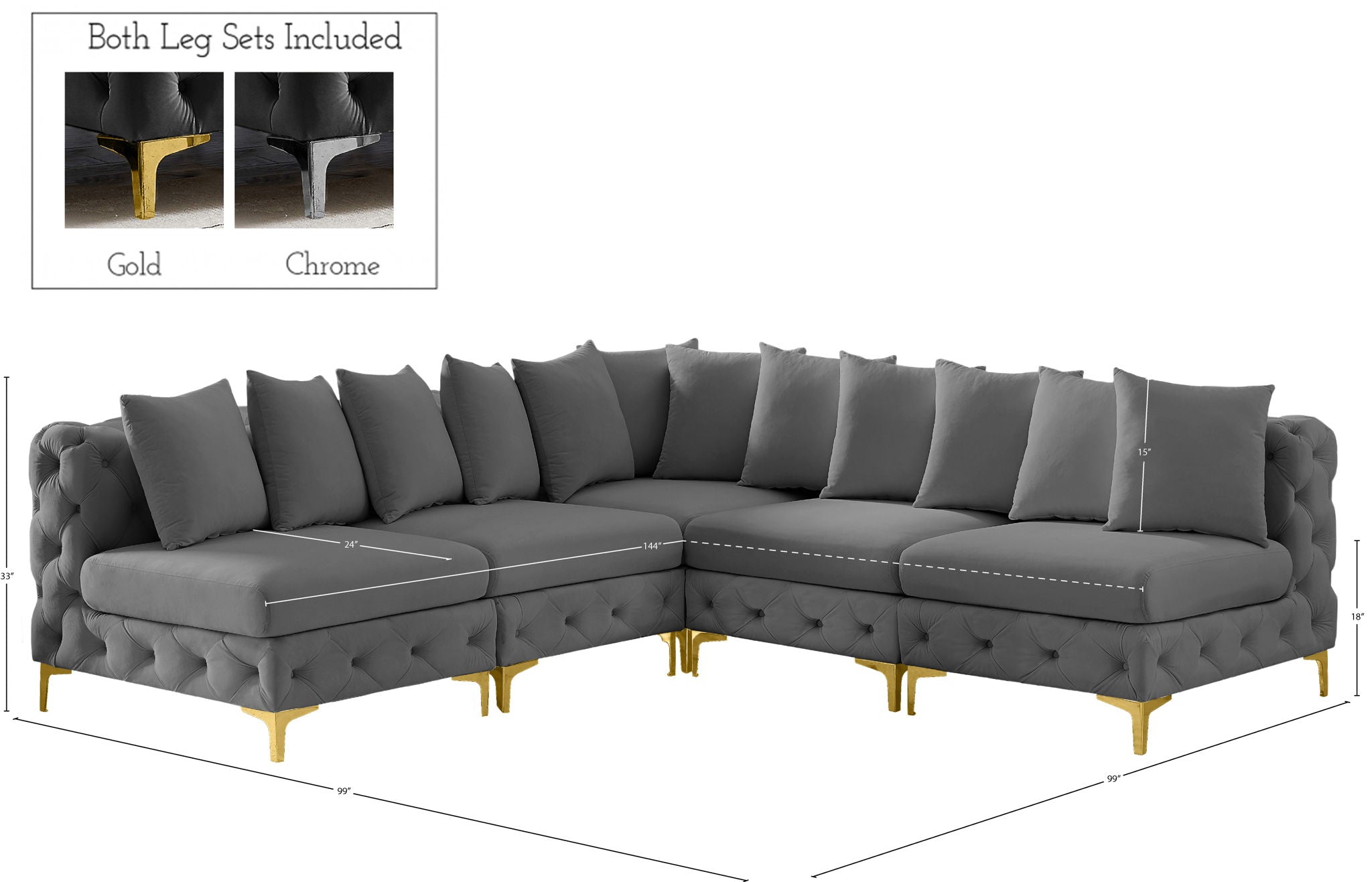 Tremblay - 5 Piece Modular Sectional