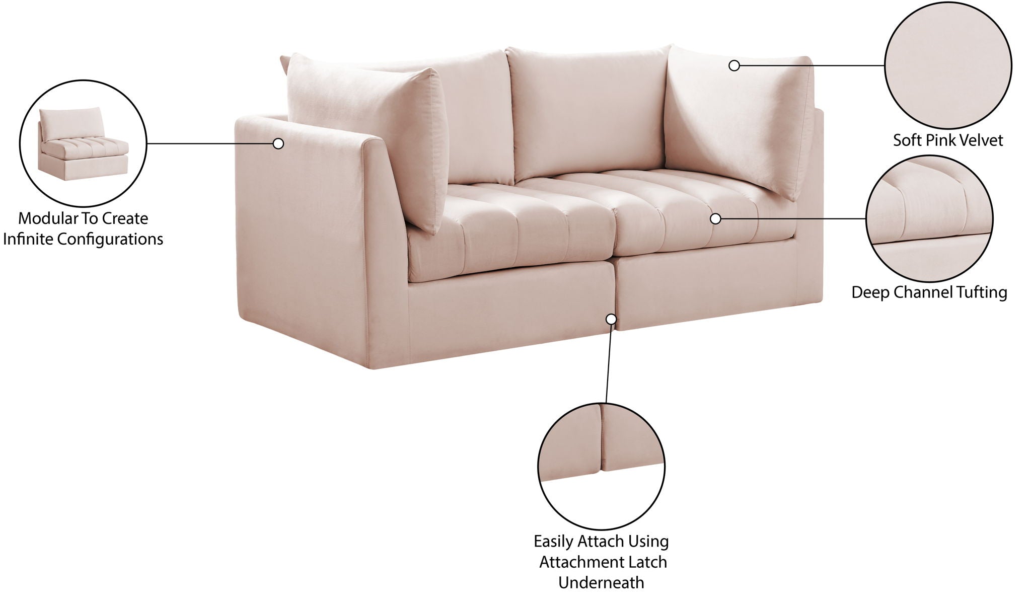 Jacob - Modular 2 Seat Sofa