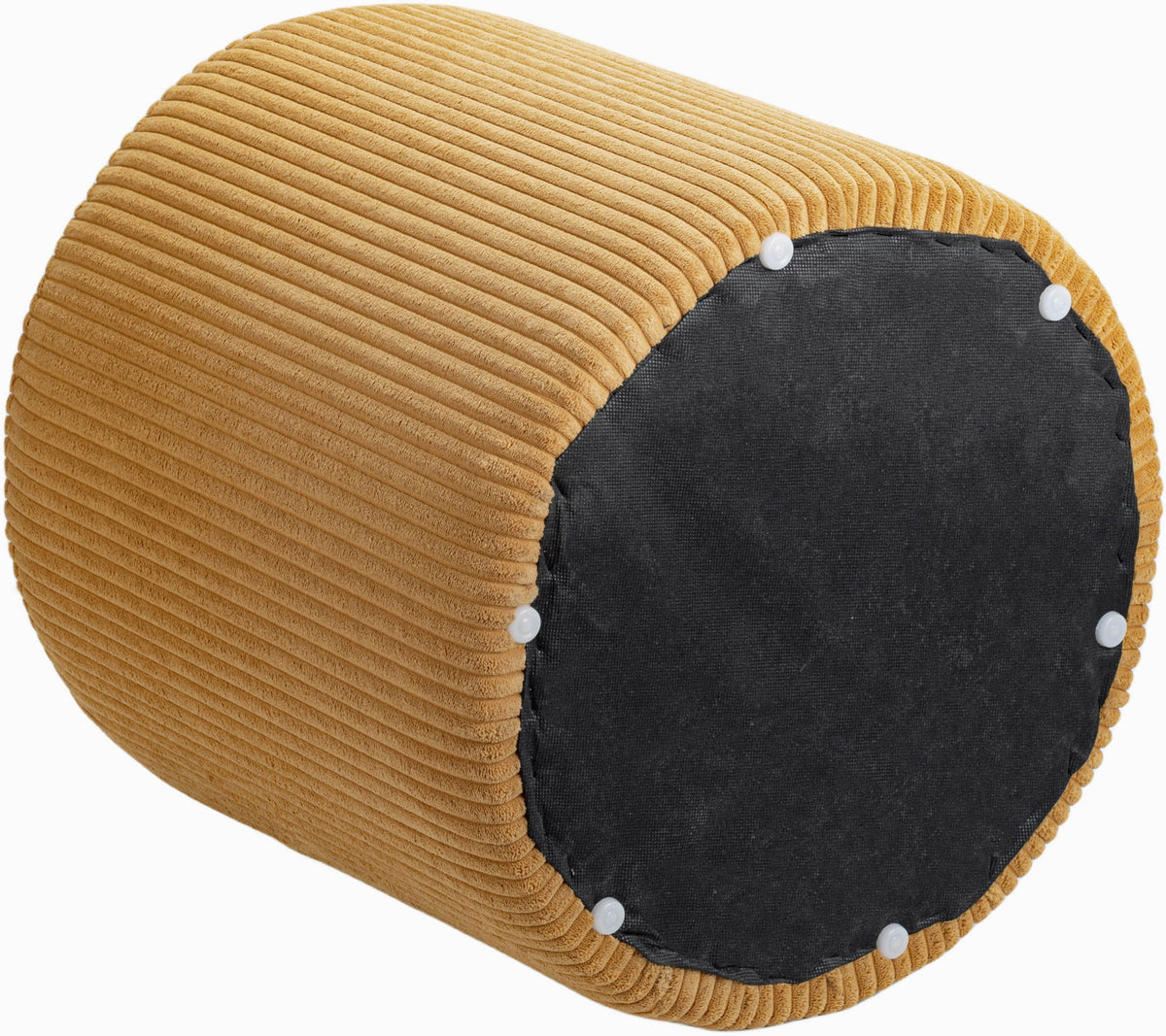 Roy - Round Microsuede Ottoman / Stool