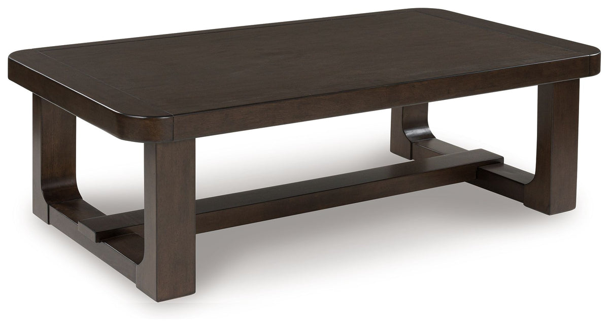 Breckington - Rectangular Cocktail Table - Dark Brown