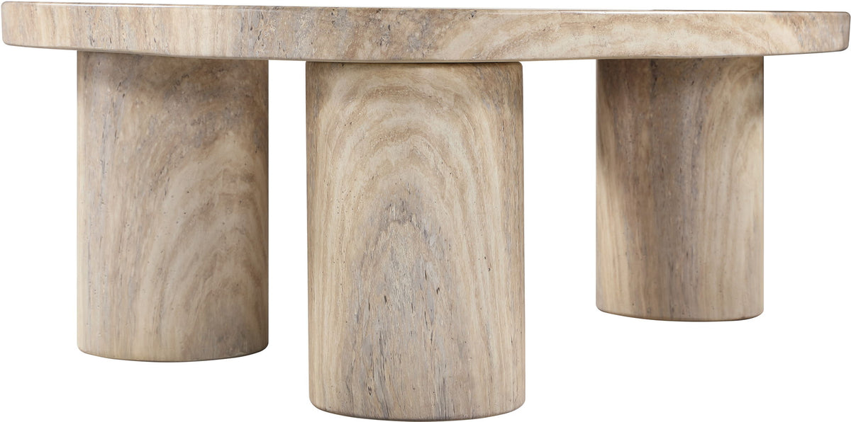 Teramo - Traverine Concrete Indoor/Outdoor Coffee Table