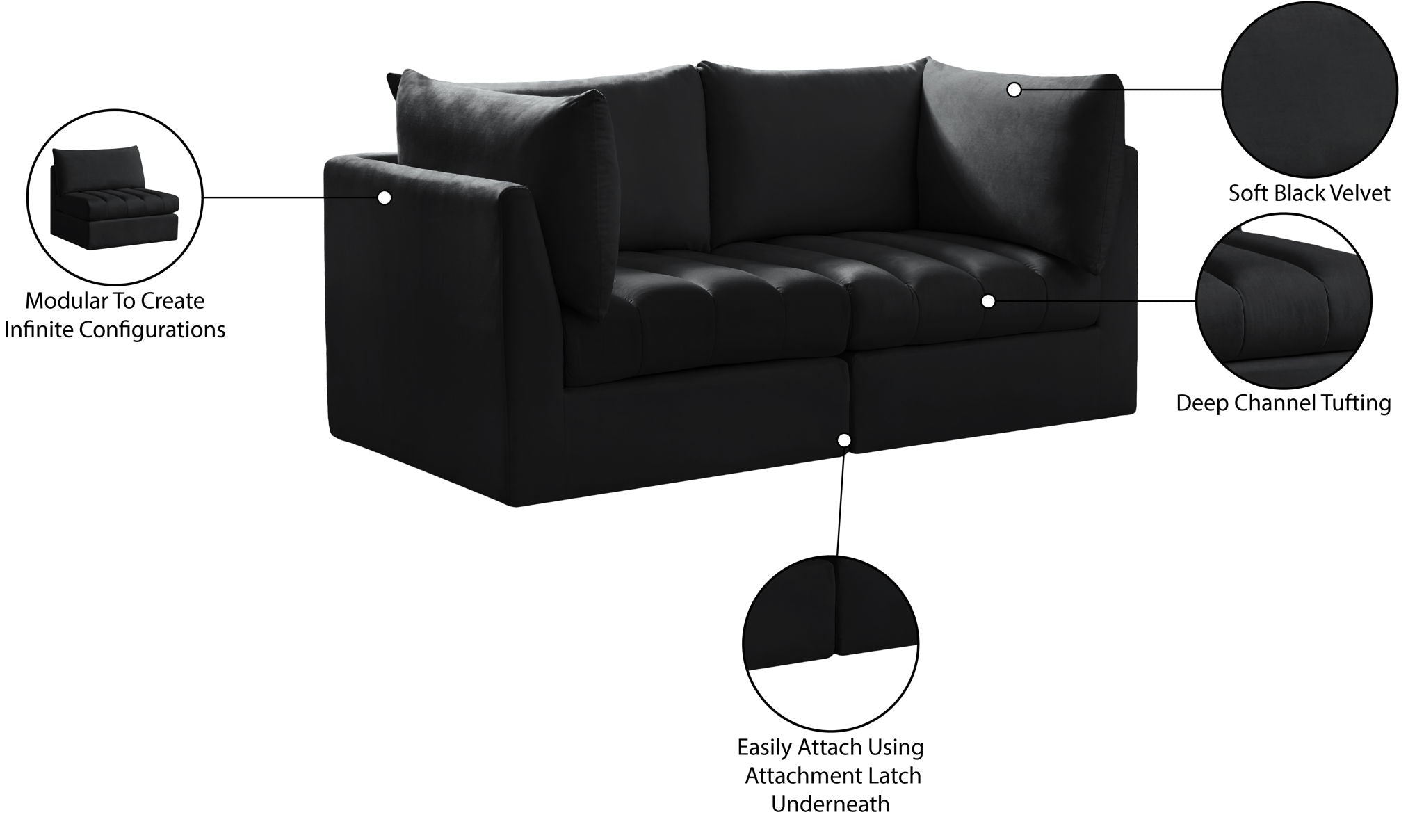 Jacob - Modular 2 Seat Sofa