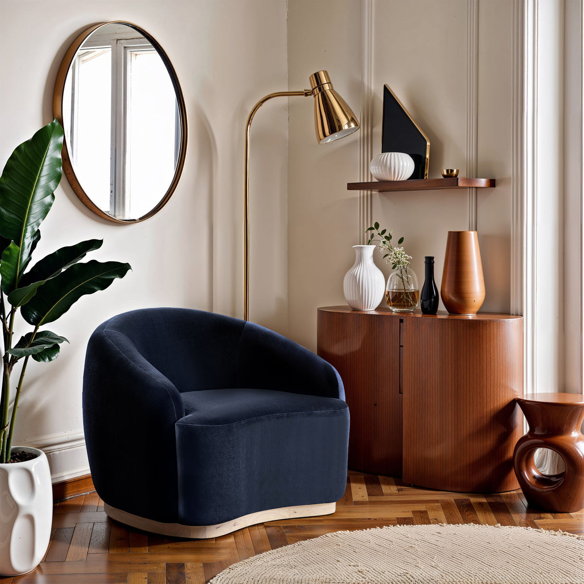 Gustavo - Velvet Upholstered Chair