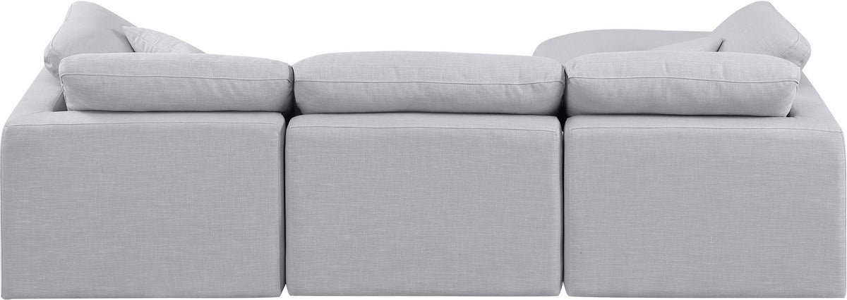 Indulge - Linen 4 Piece Modular Sectional With Chaise