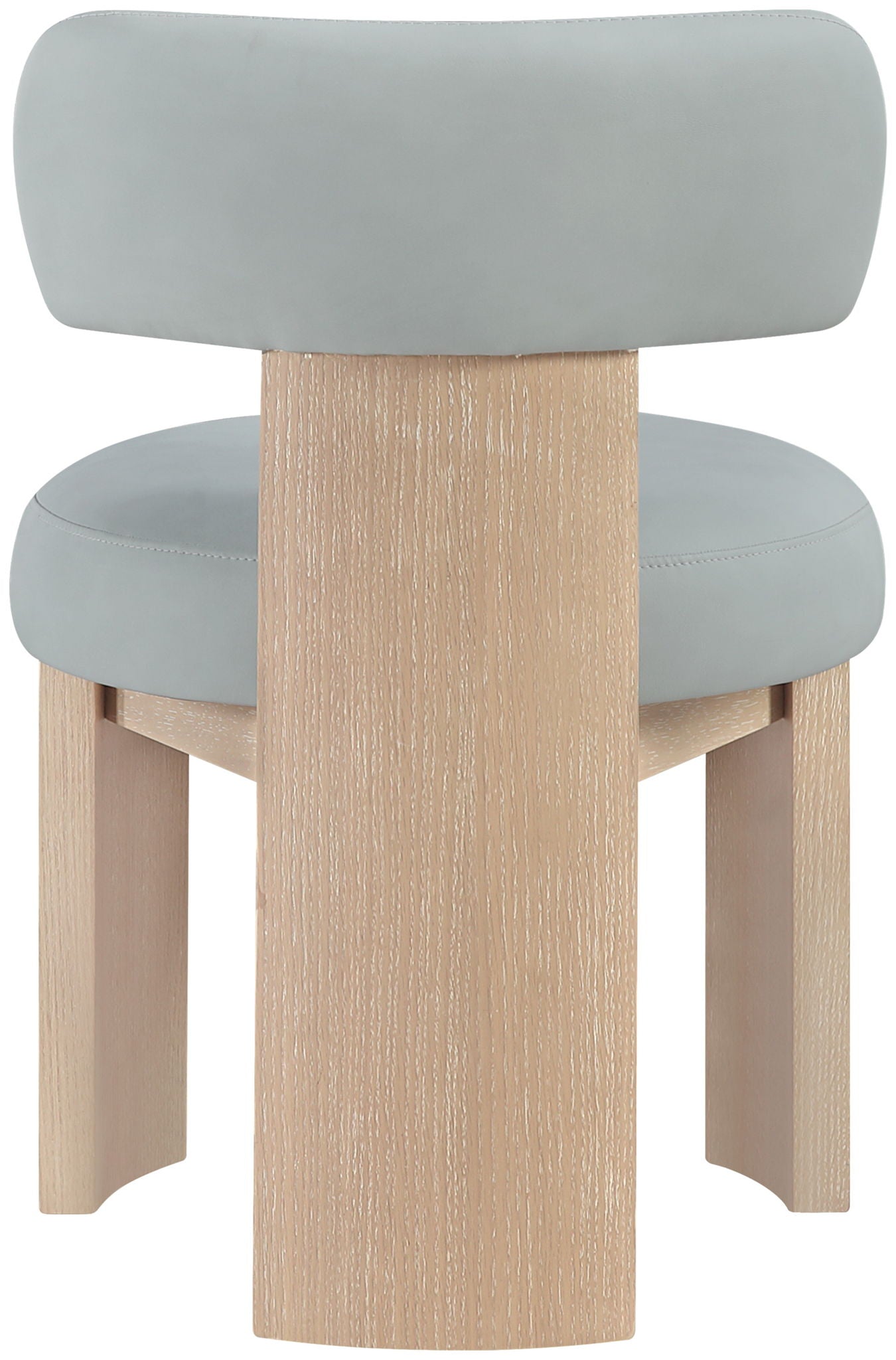 Atelier - Vegan Leather Upholstered Dining Chair (Set of 2) - Painted Natural Frame