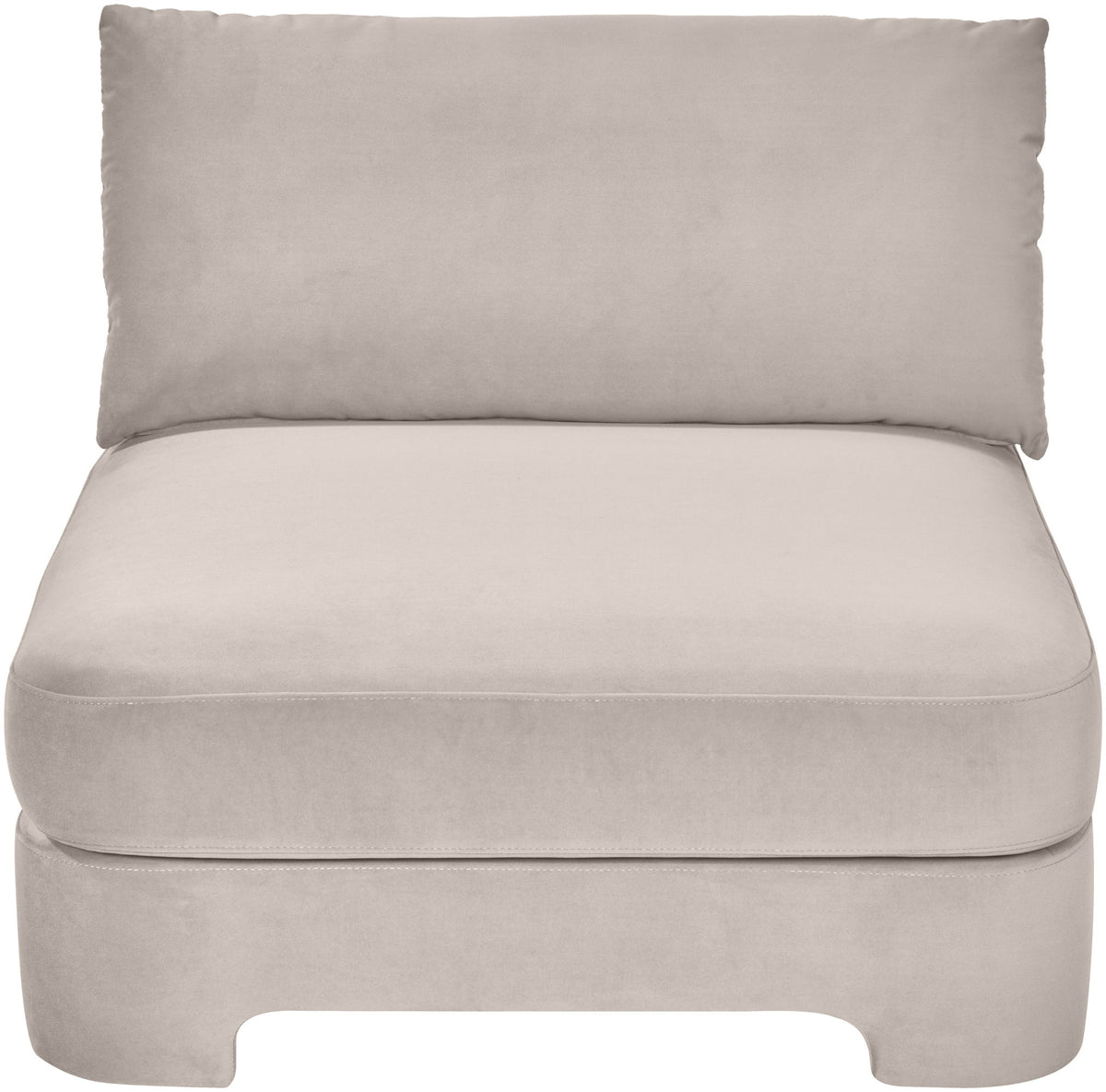 Hammond - Velvet Performance Fabric Upholstered Armless Chair