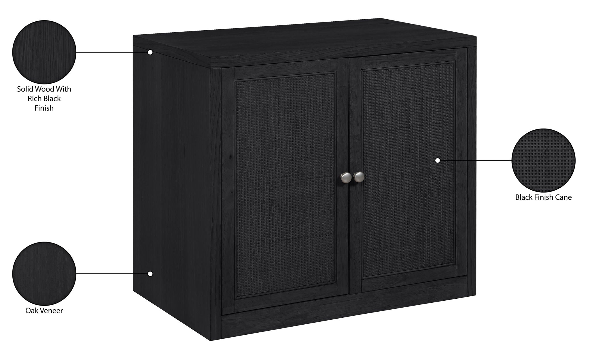 Vero - Solid Wood And Oak Venee Sideboard/Buffet