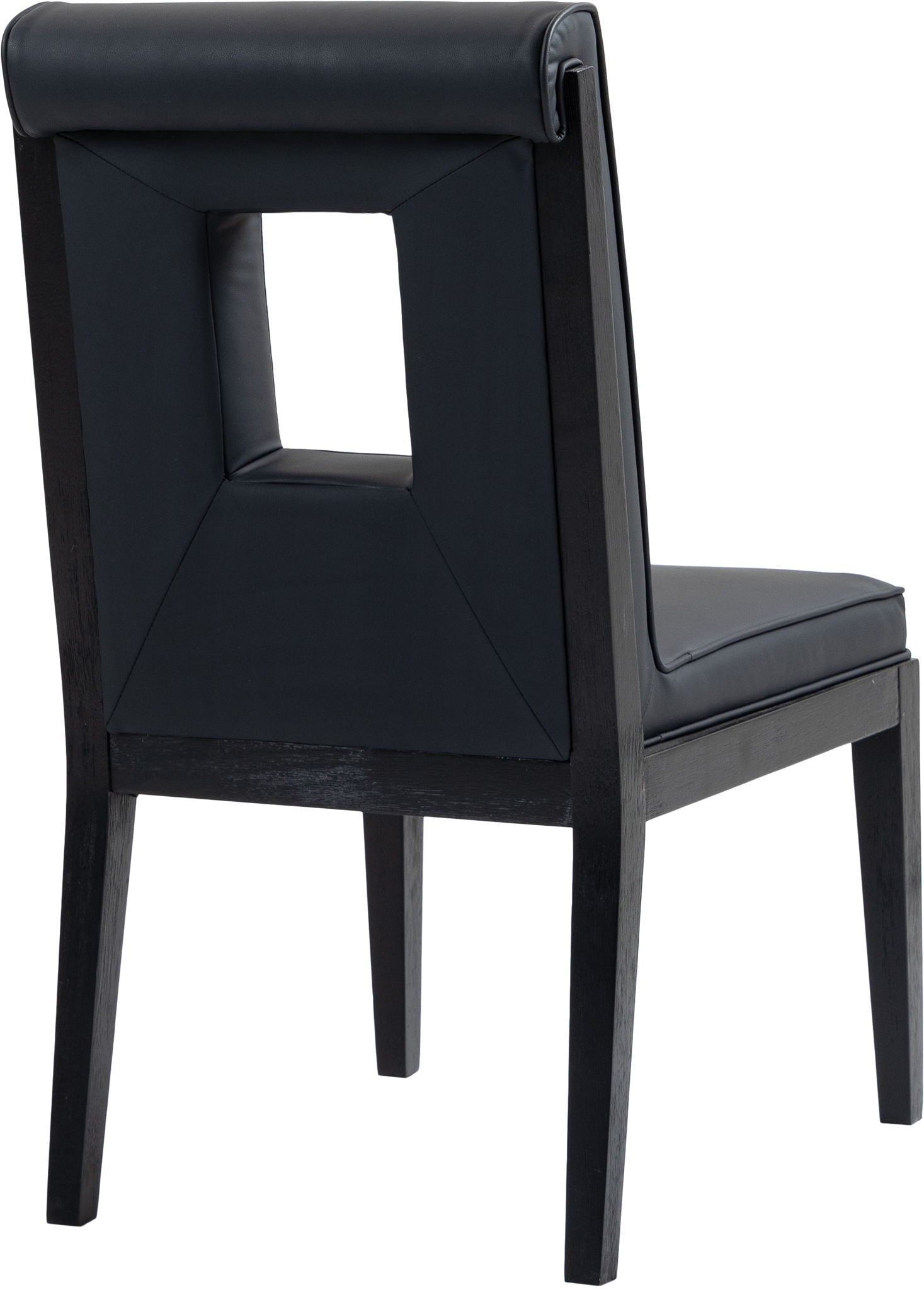 Gwendolyn - Faux Leather Dining Side Chair With Black Frame (Set of 2)