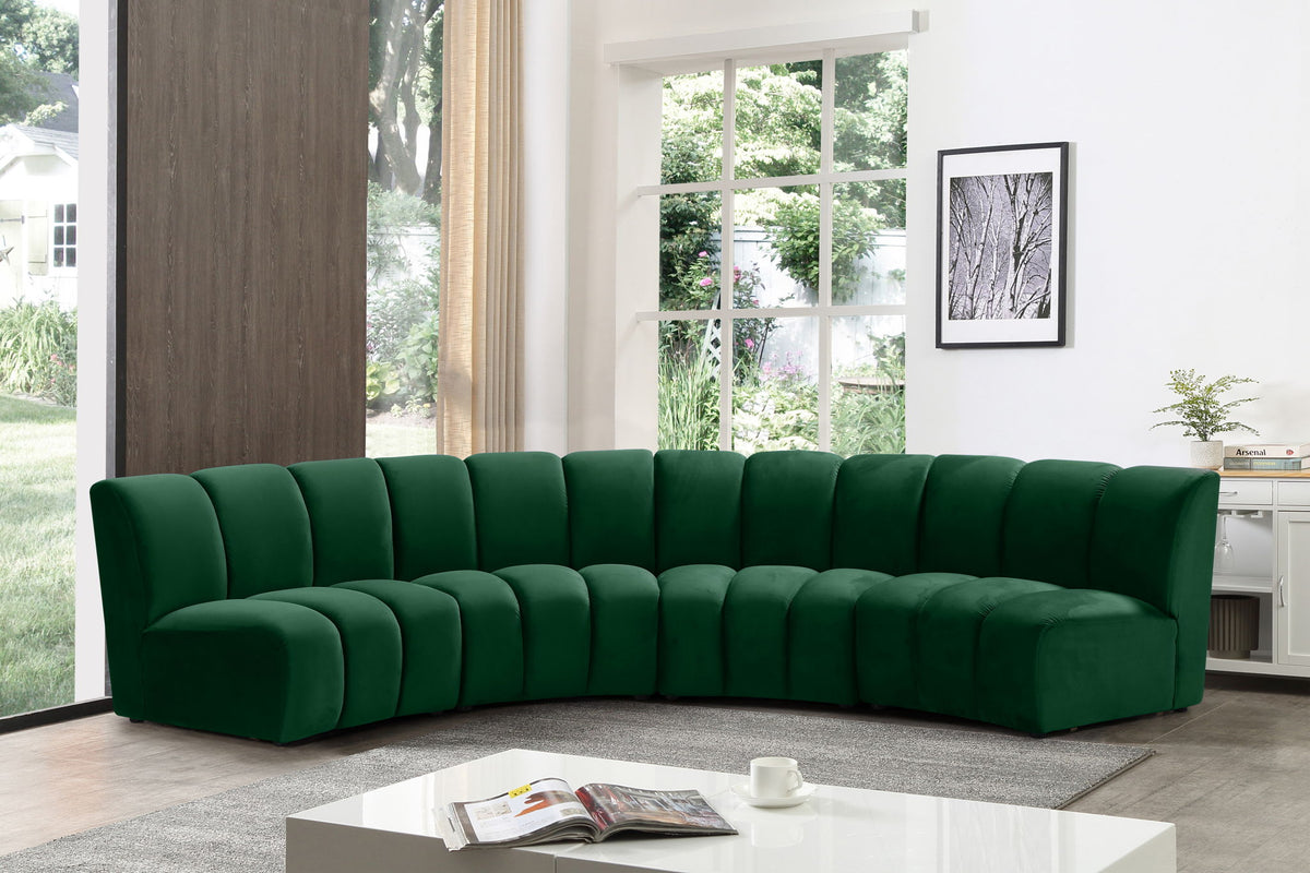 Infinity - 4 Piece Velvet Modular Sectional