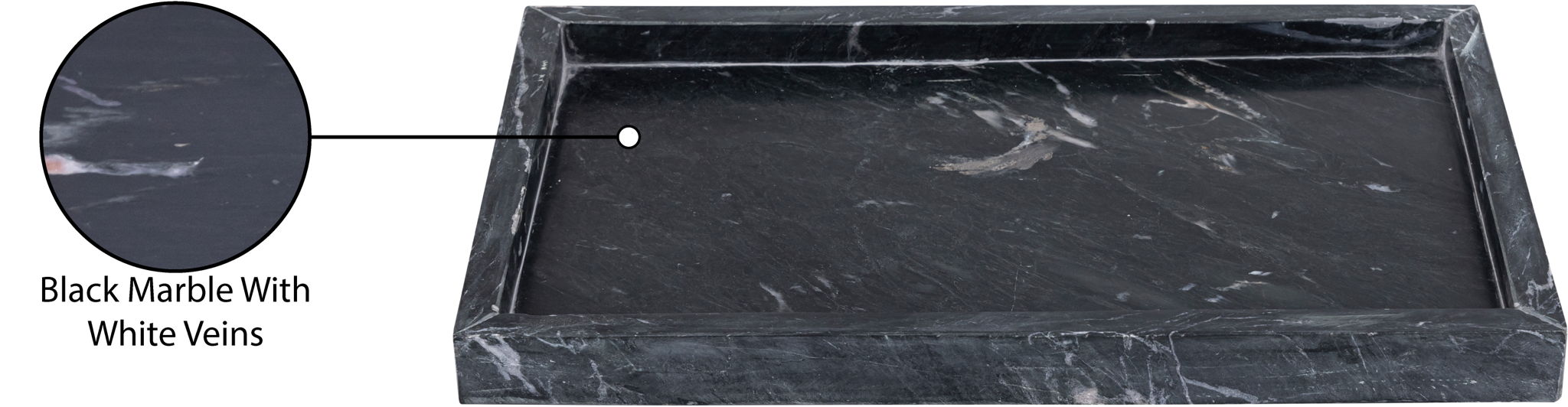 Barletta - Marble Rectangular Tray