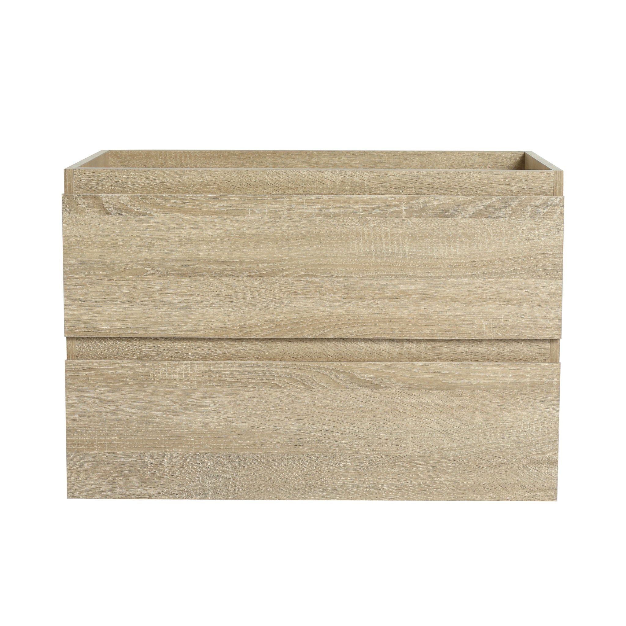 Wall Mounted Bathroom Vanity & Sink, 2 Soft Close Drawers