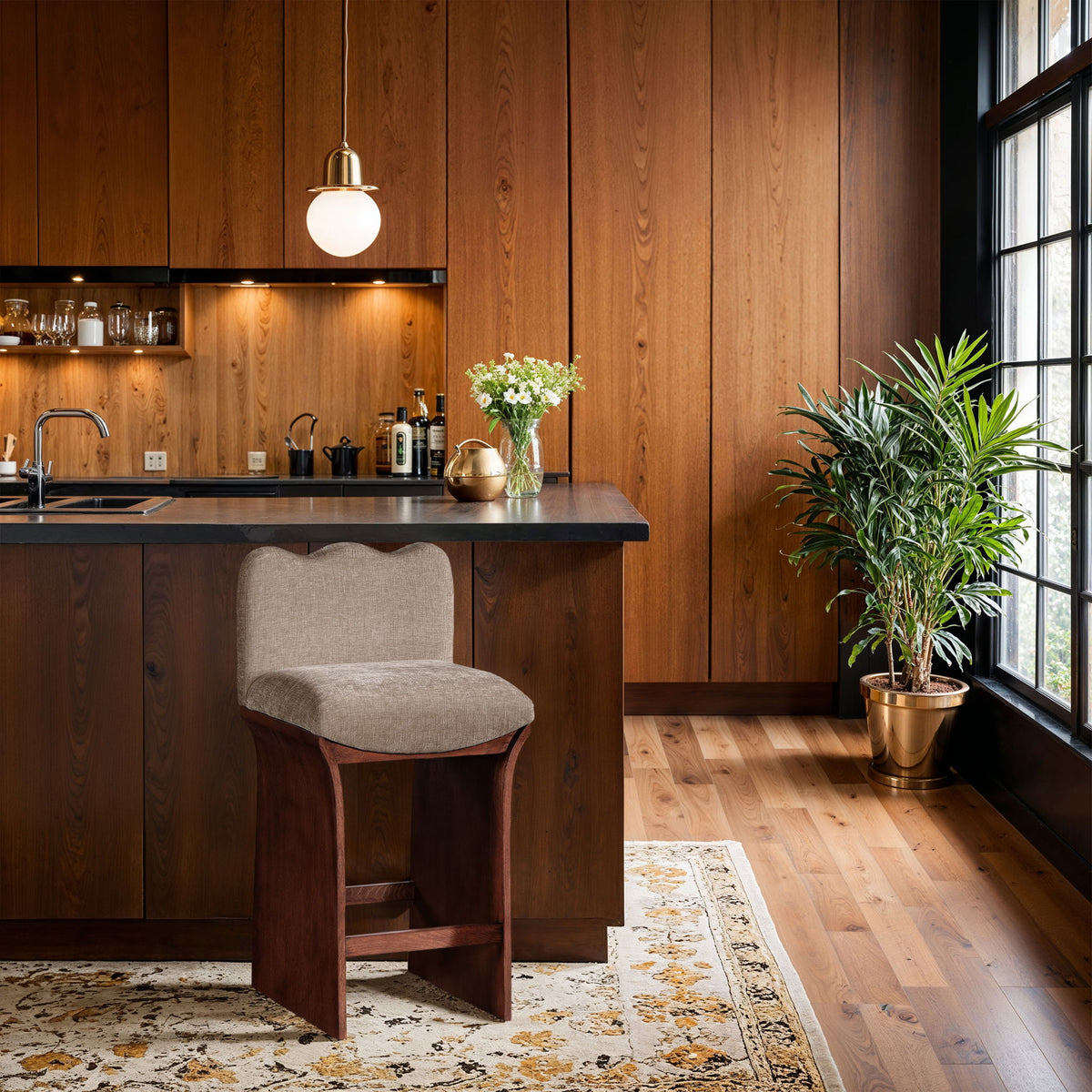 Shaw - Counter Stool - Walnut Base