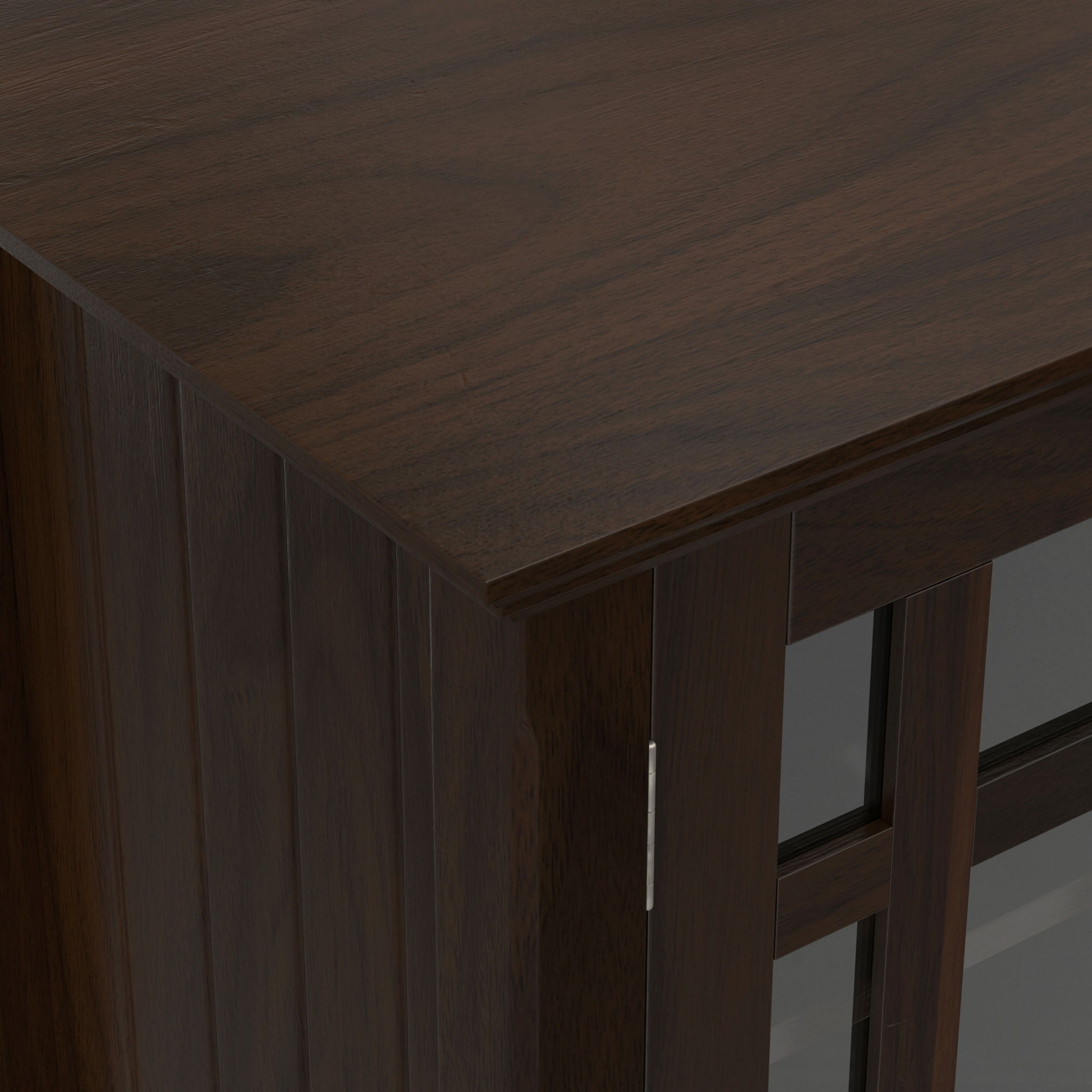 Bedford - Tall TV Media Stand - Dark Tobacco Brown